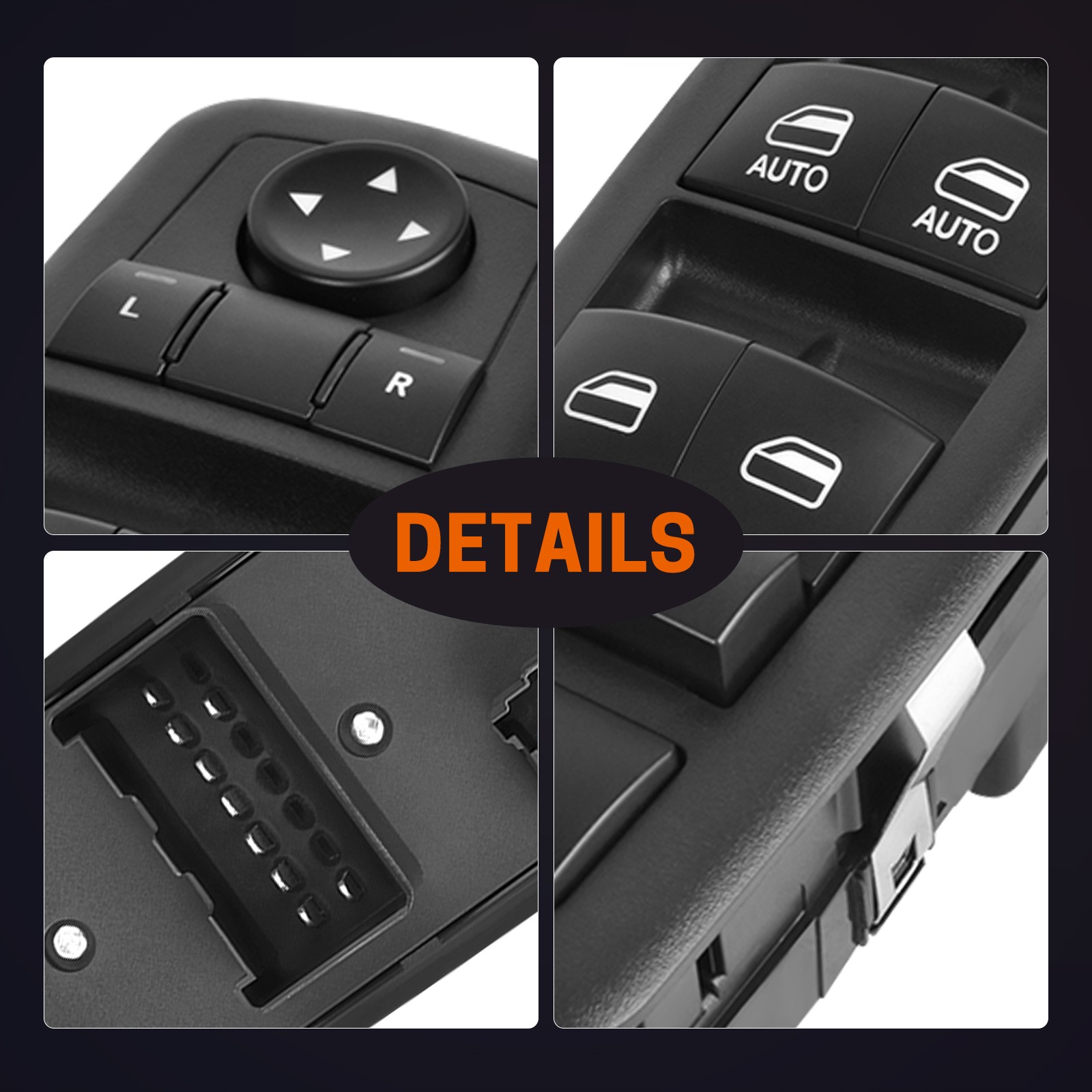 Front Driver Side Power Window Switch for Dodge Grand Caravan Chrysler 901-473