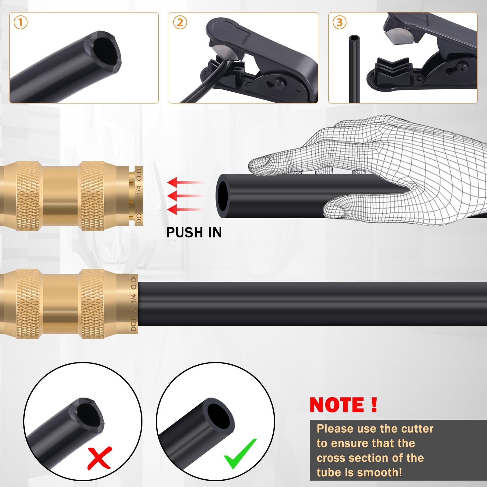 23 PCS Brass DOT Quick Connect Air Hose Fittings for Trucks & RVs
