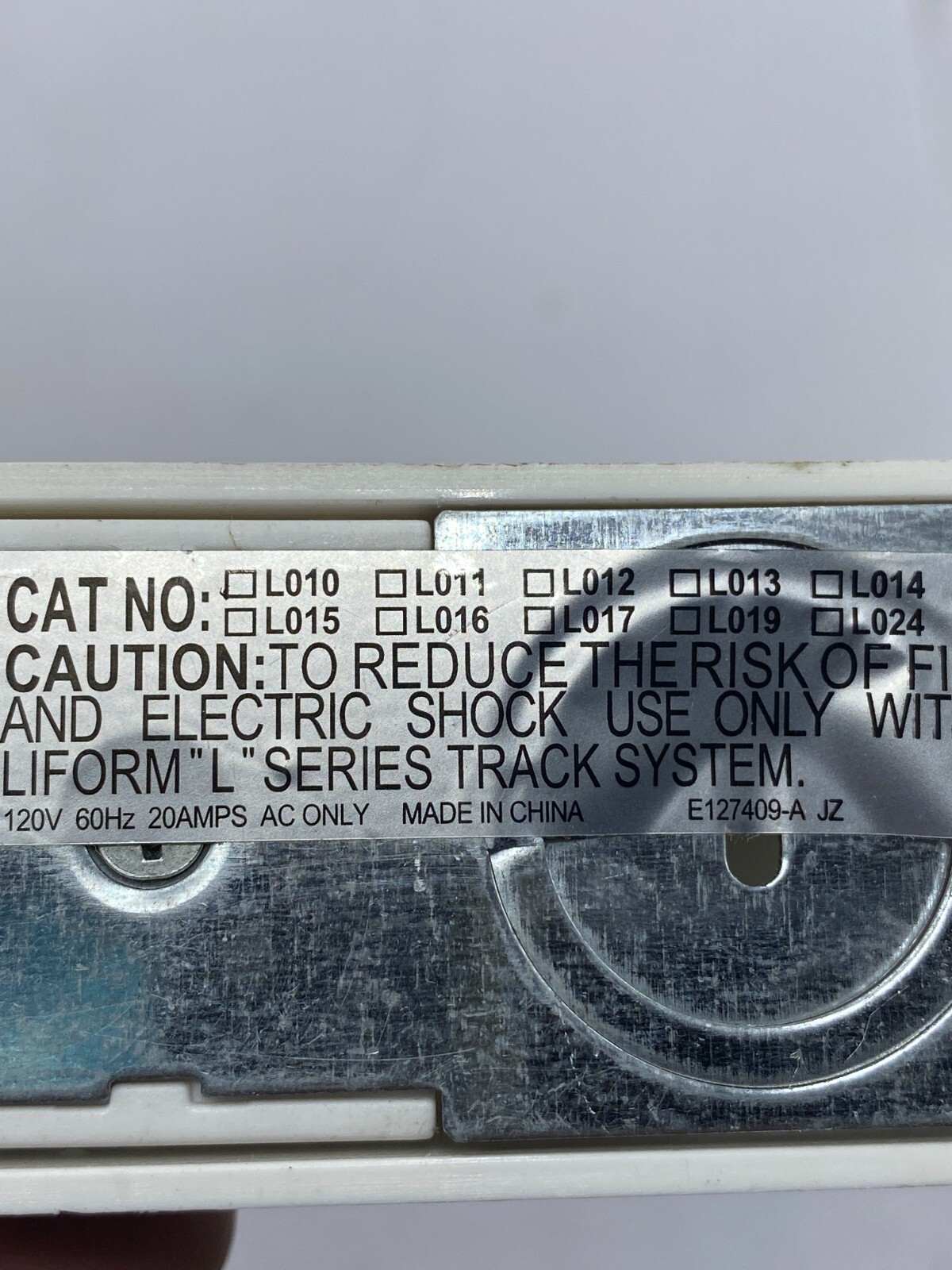 LOT OF 2 WAC LIGHTING HT SERIES TRACK LIVE END CONNECTOR WHITE 120V 60HZ 🔔
