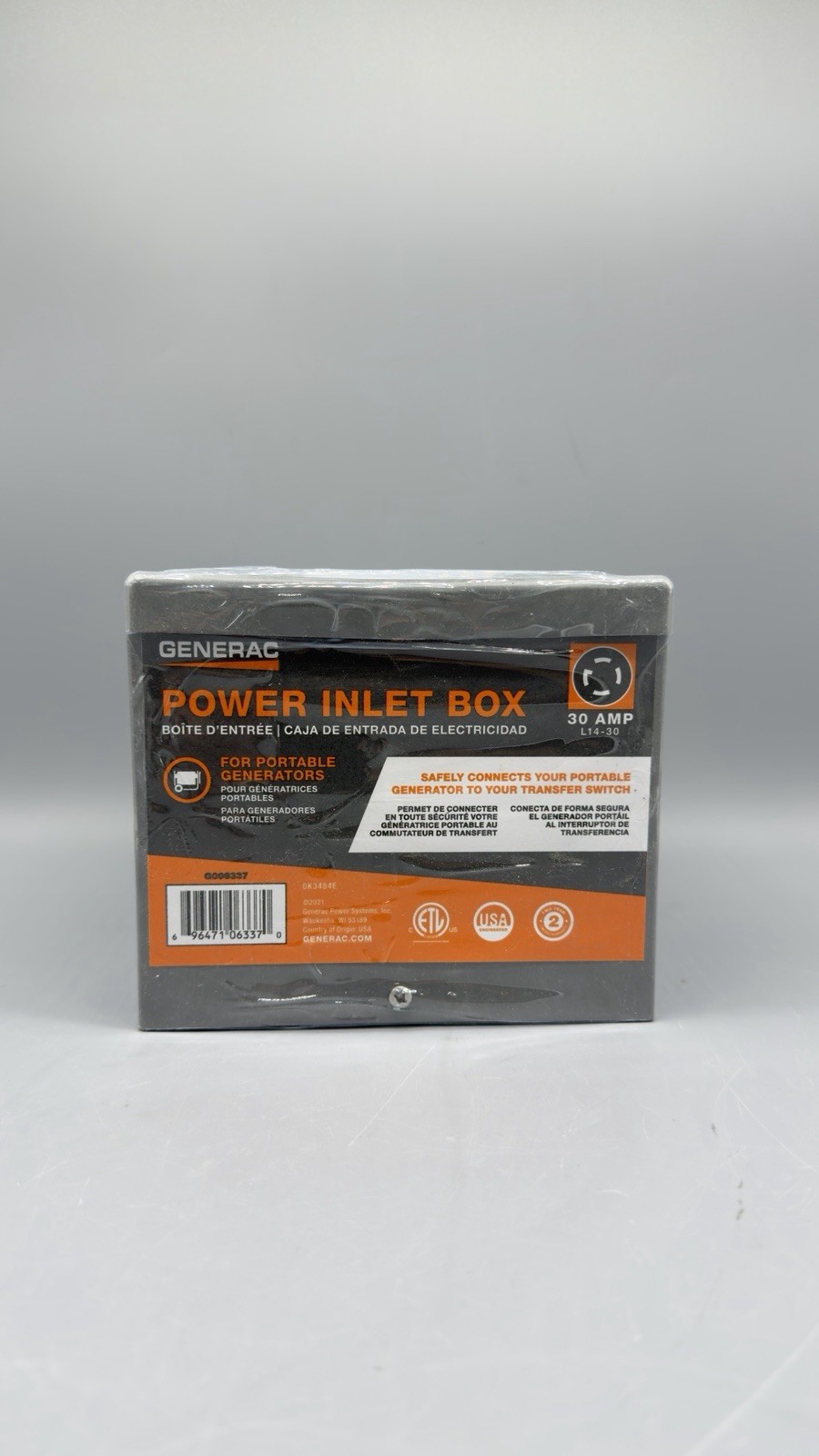 Generac 30A Outdoor Generator Power Inlet Box 6337 NEW Sealed!