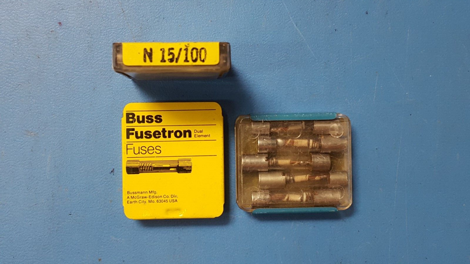 (5 PCS)Fuse N 15/100 Amp, 250V, Slow Acting, Bussmann N-15/100, N-15/100A