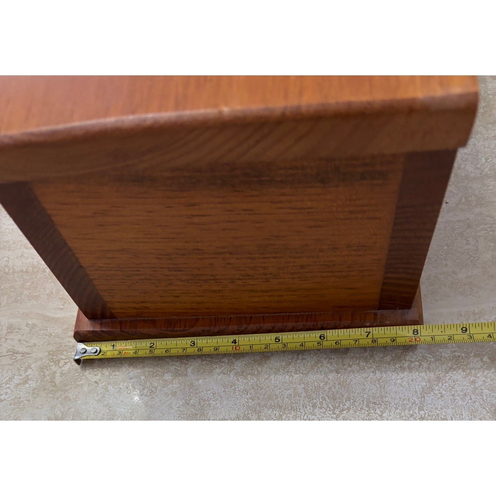 Vintage Wooden Tabletop Organizer Stationary Cabinet Writing Box 12″x 8″ 1648
