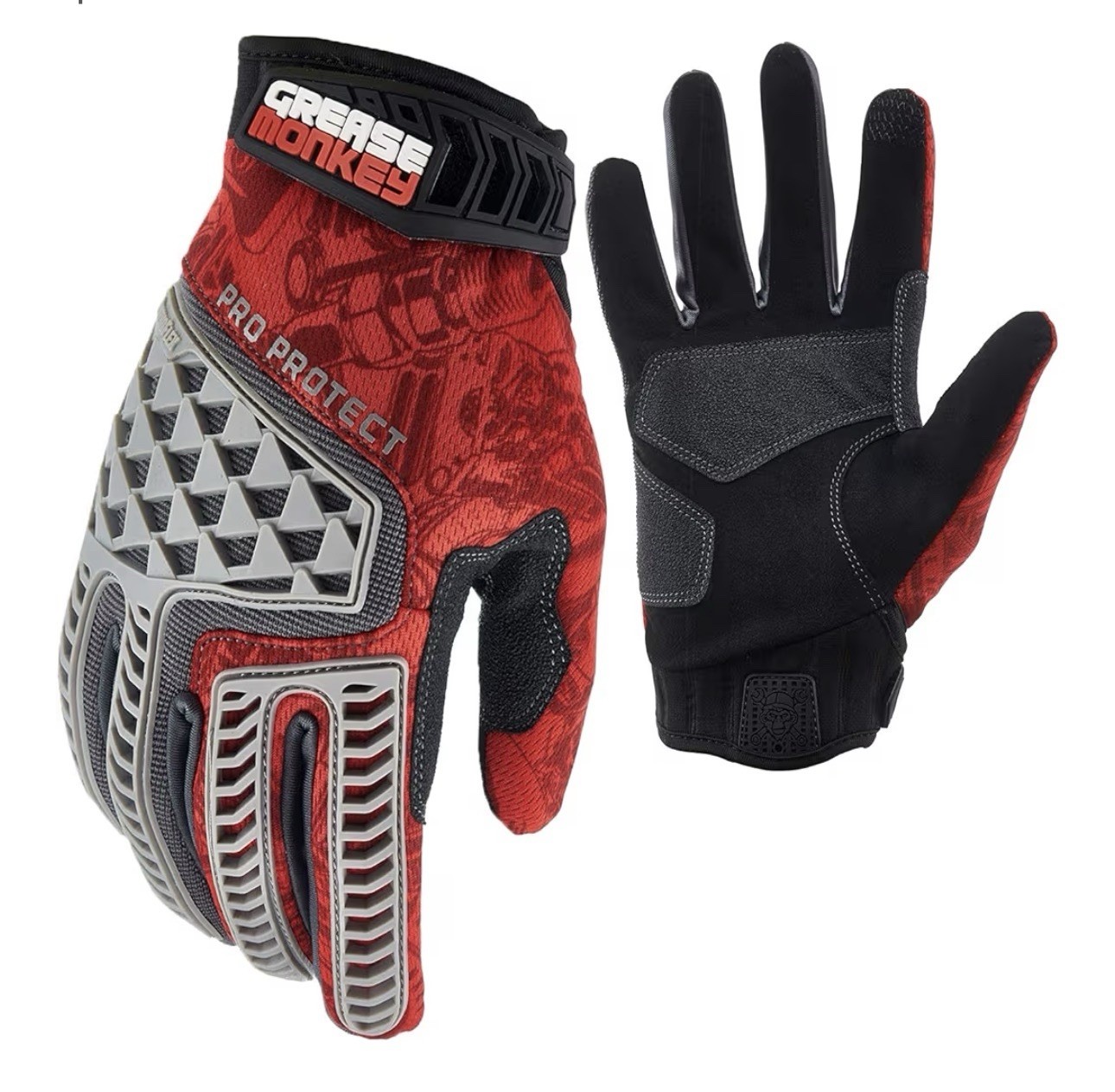 !!! 3 PACK !!! Grease Monkey Pro Protect Rhinoflex Air Mechanic Gloves Size Xl