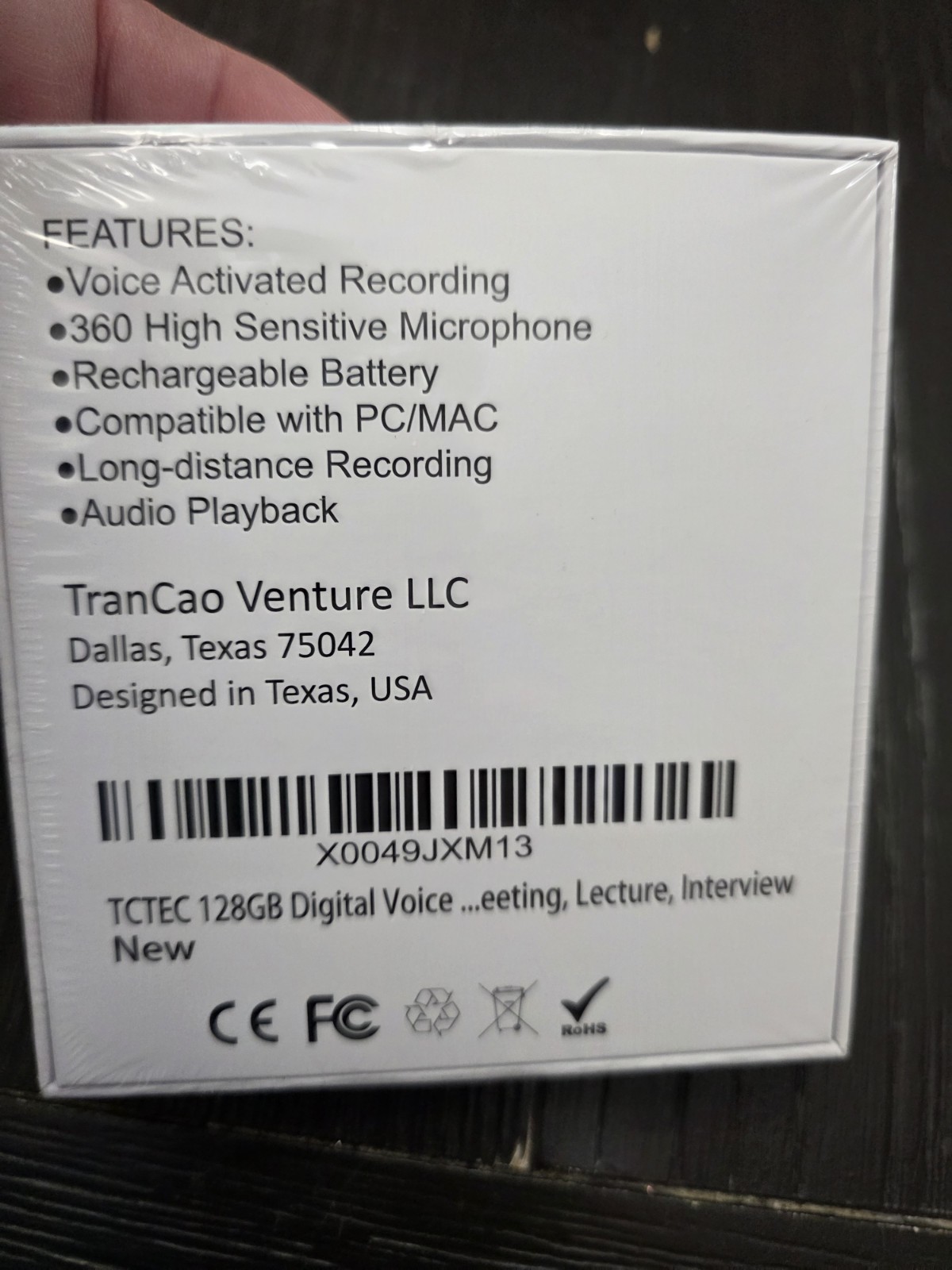 128GB TCTEC Digital Voice Recorder with 7000 Hours Recording Capacity, Audio…
