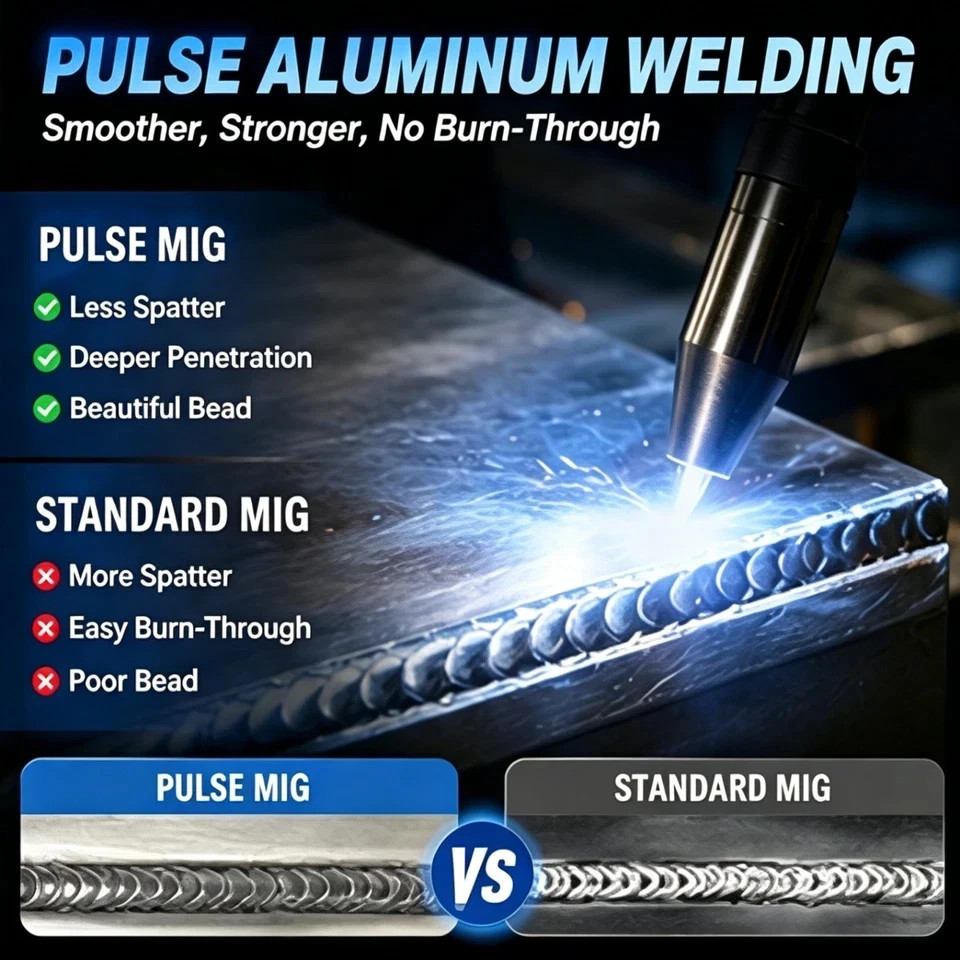 5-IN-1 270A Aluminum MIG Welder 110V/220V Gas MIG/Gasless MIG/LIFT TIG/Stick/Alu