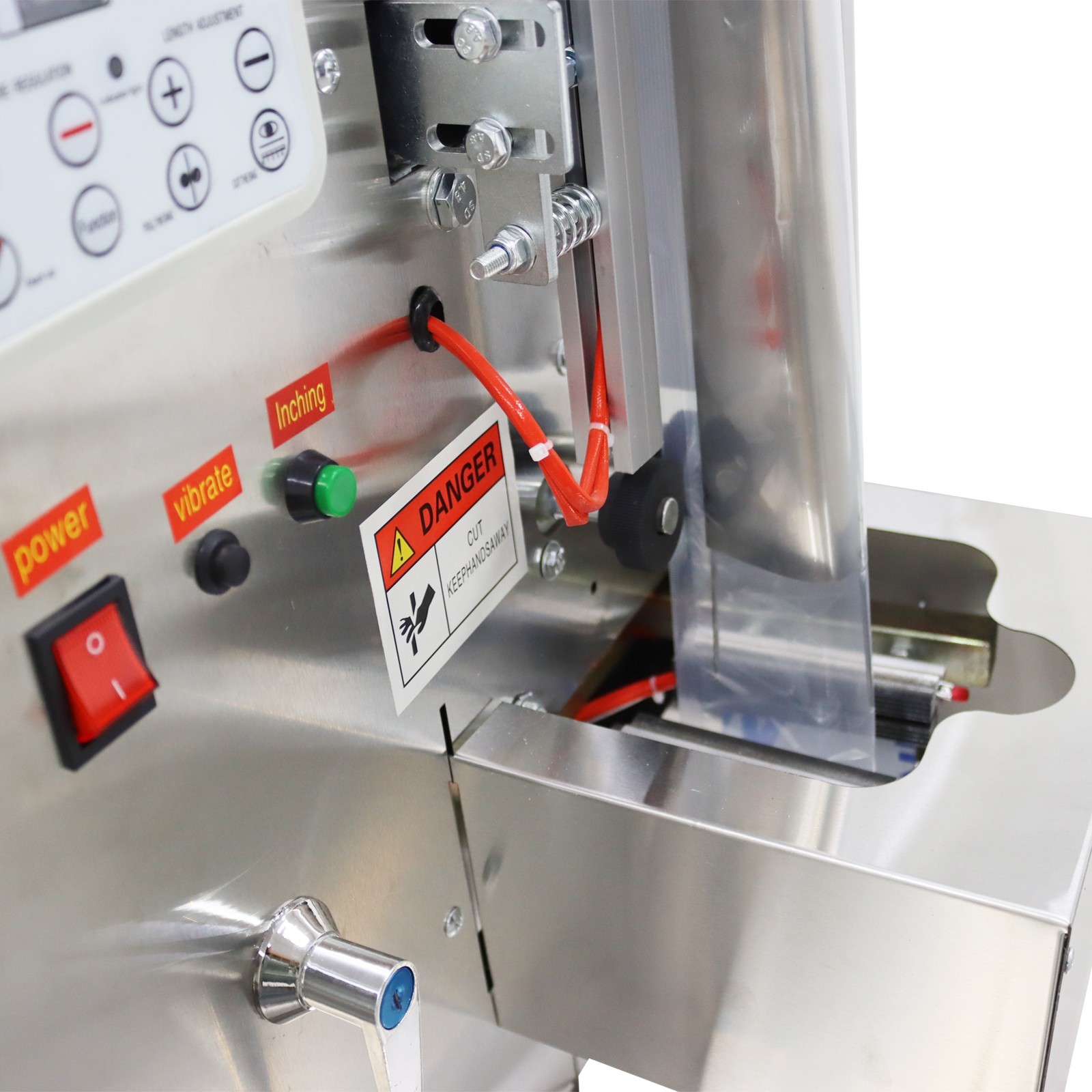Auto Screw Packaging Machine Granule & Hardware Parts Packer 6.3″ Width Film