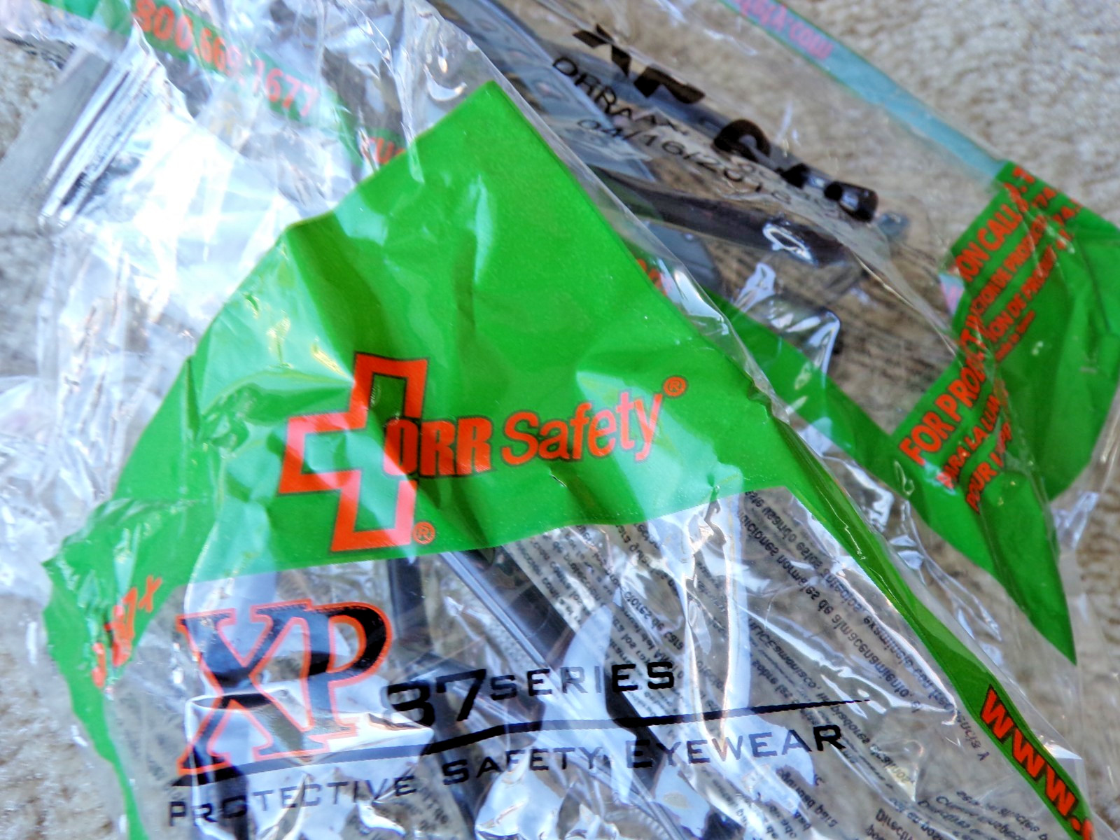 2 pair – ORR Safety Protective Eyewear Glasses XP87 Series XP610 Clear Lens @d5