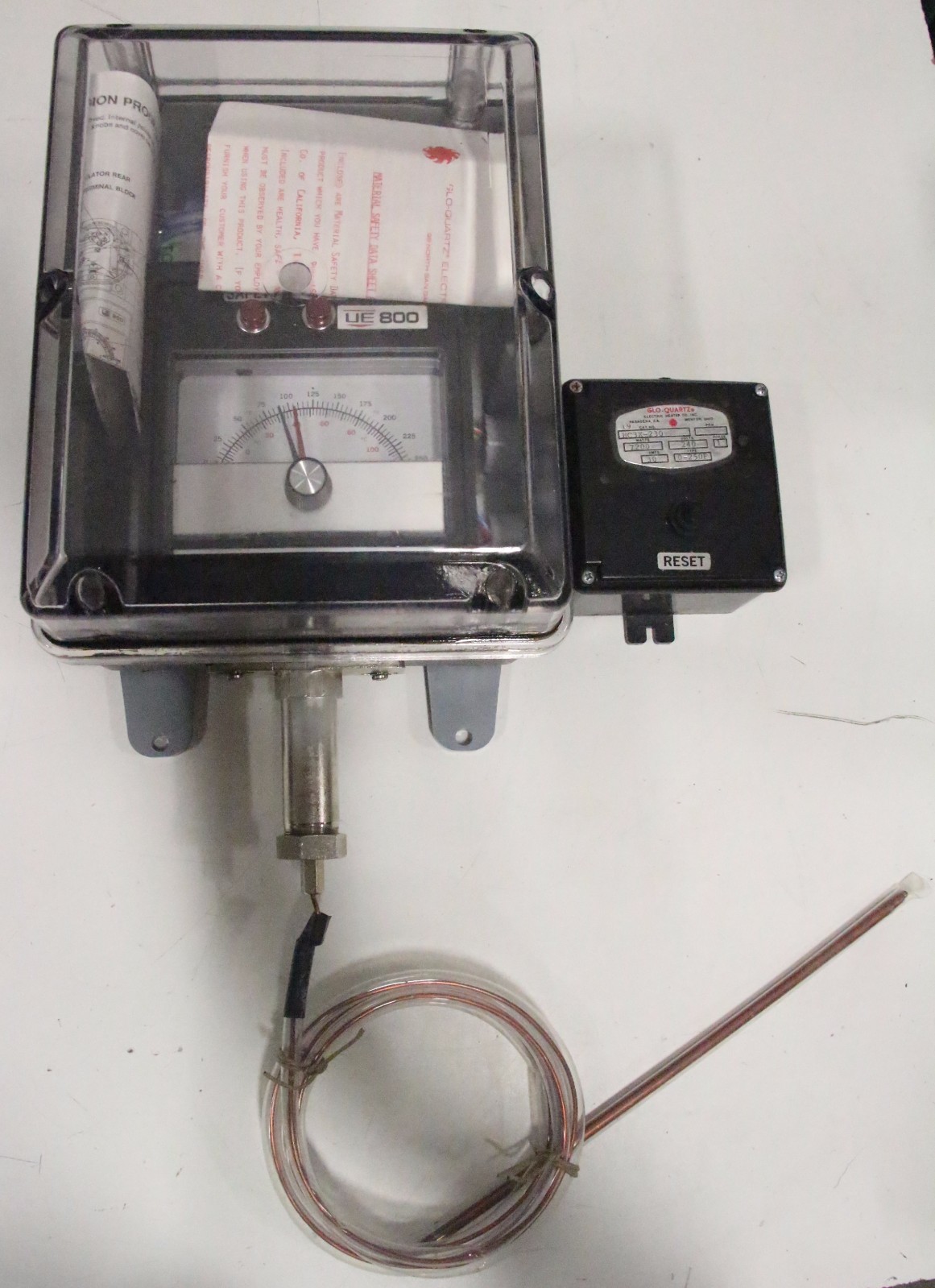 United Electric GLO-Quartz HC3X-230 7200 Watts 240V 1-Phase UE 800 Thermostat