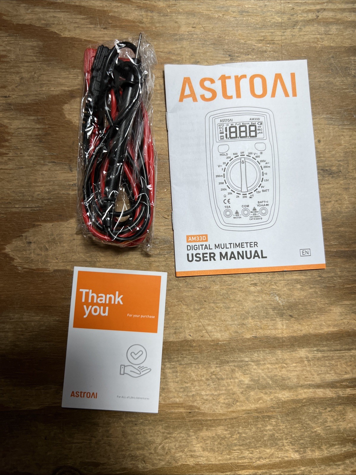 Astro AI AM33D 2000 Counts Digital Multimeter Tester AstroAI