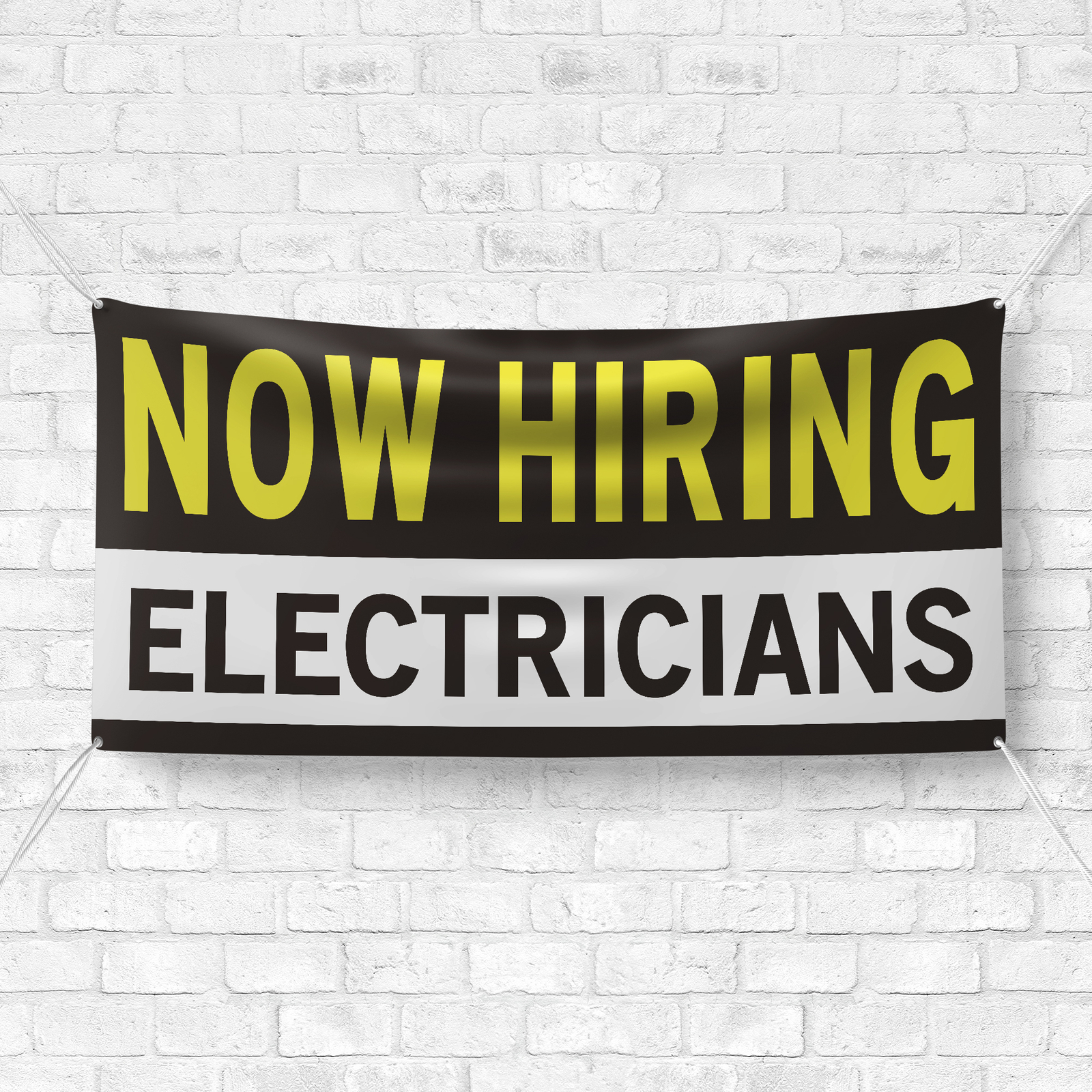 Now Hiring Electricians 13 oz Heavy Duty Vinyl Banner Jobs Available Help Wanted