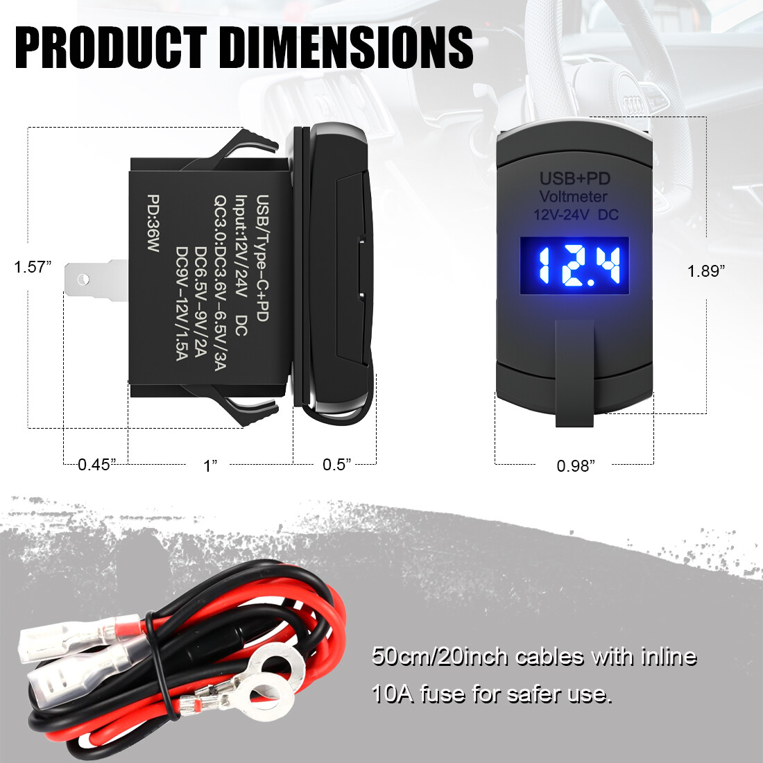 Customize LED Light Rocker Switch On Off Panel Button 12V for Car Boat ATV UTV
