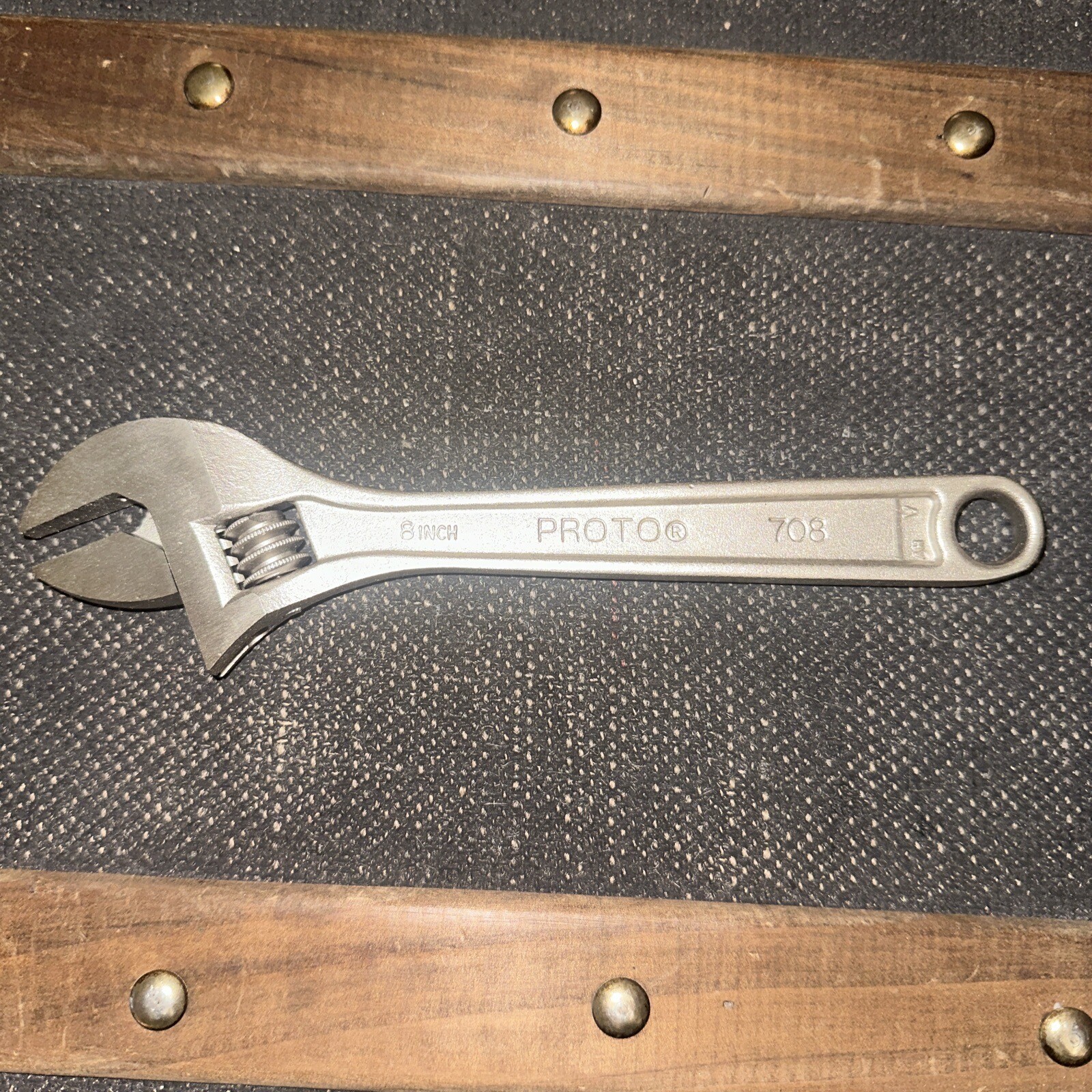Stanley PROTO 8″ Adjustable Wrench 708 Made in USA Chrome NEW