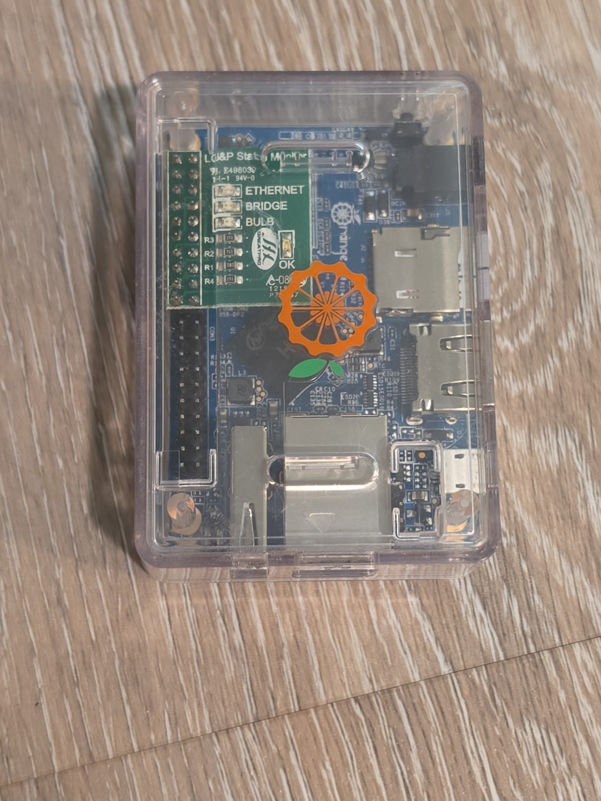 Orange Pi Single Board Computer Clear Case Micro SD Ethernet Card Lot