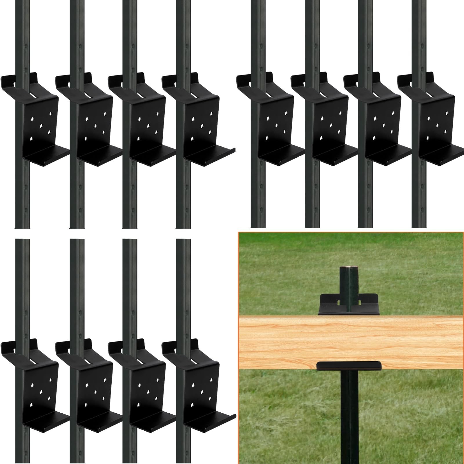 T-Post Bracket Hanger, T Post Bracket Target Mount，AR500 Steel Target Bra