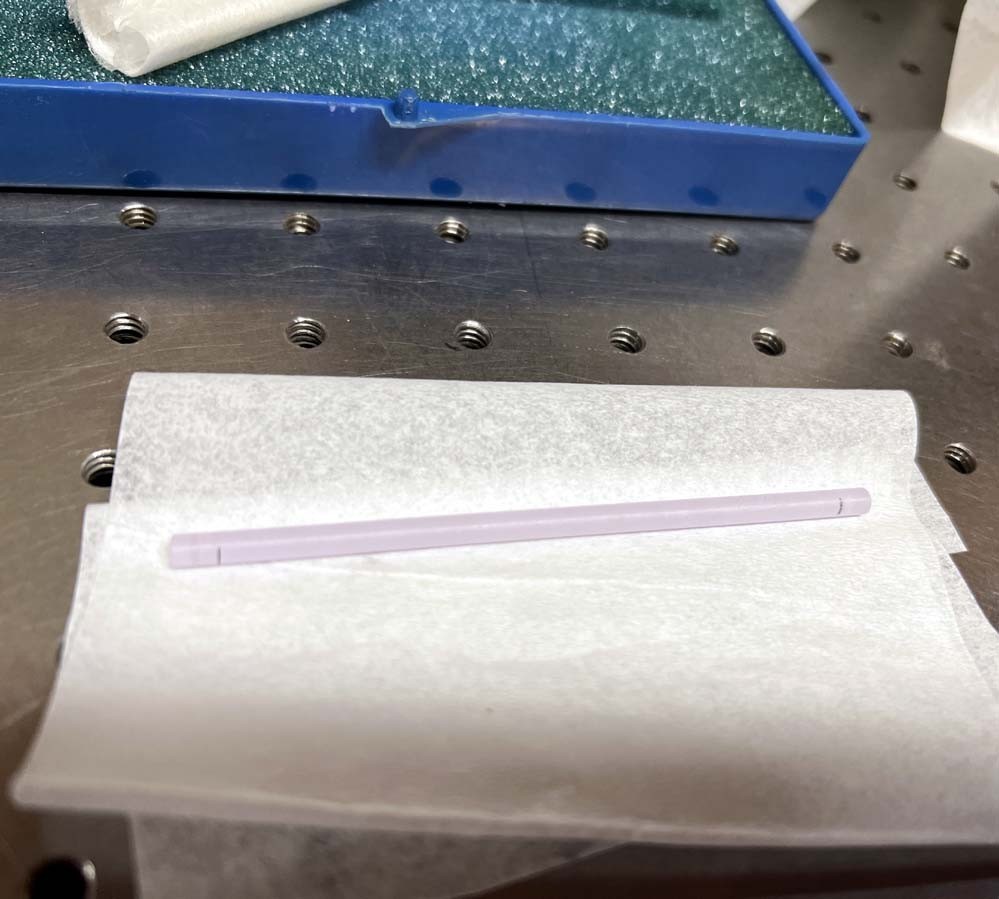 Synoptics for Coherent small YAG Rod 94m long Ø4mm, 0.6% Doped, .8M concave
