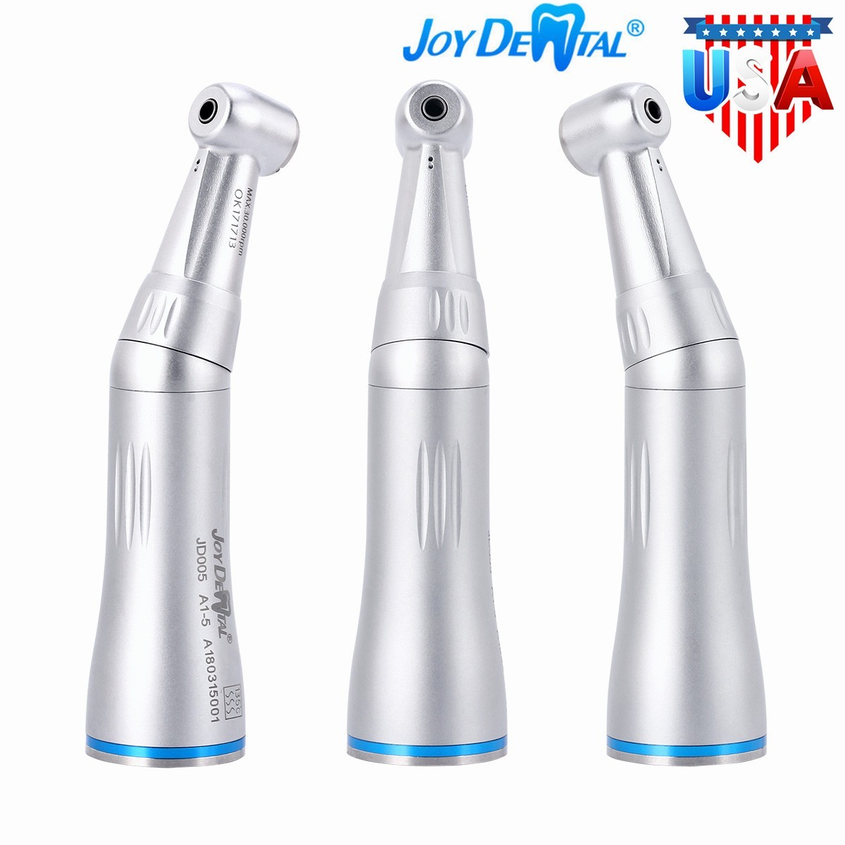Dental Inner Water Spray Contra Angle Air Motor Low Speed Handpiece 4Hole