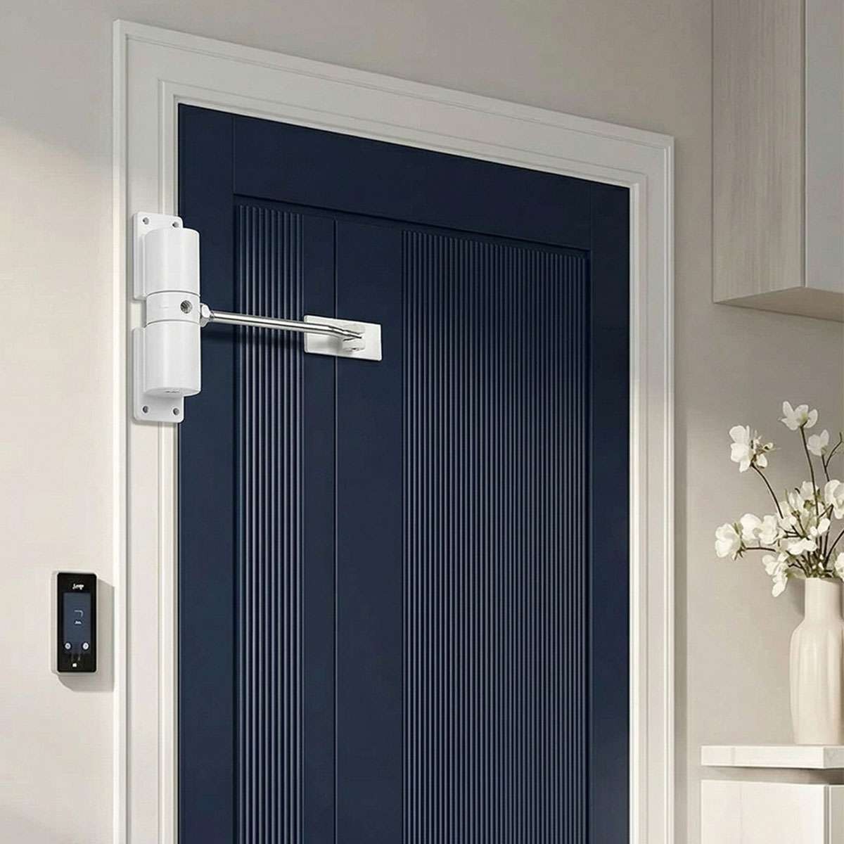 Automatic Door Closer, Stainless Steel Safety Spring Door Closer Adjustable
