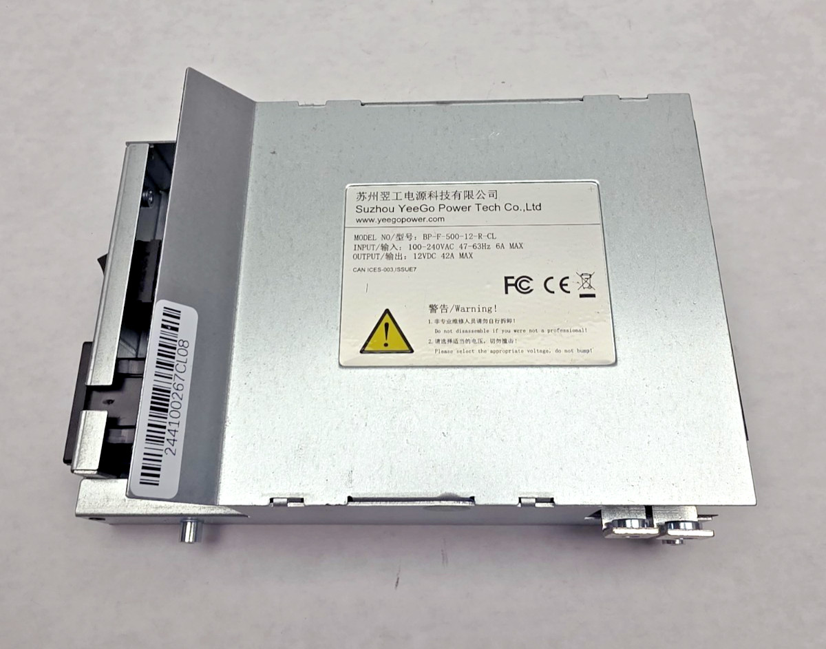 BP-F-500-12-R-CL 500W Switching Power Supply 12V 100-240VAC SUZHOU YEEGO