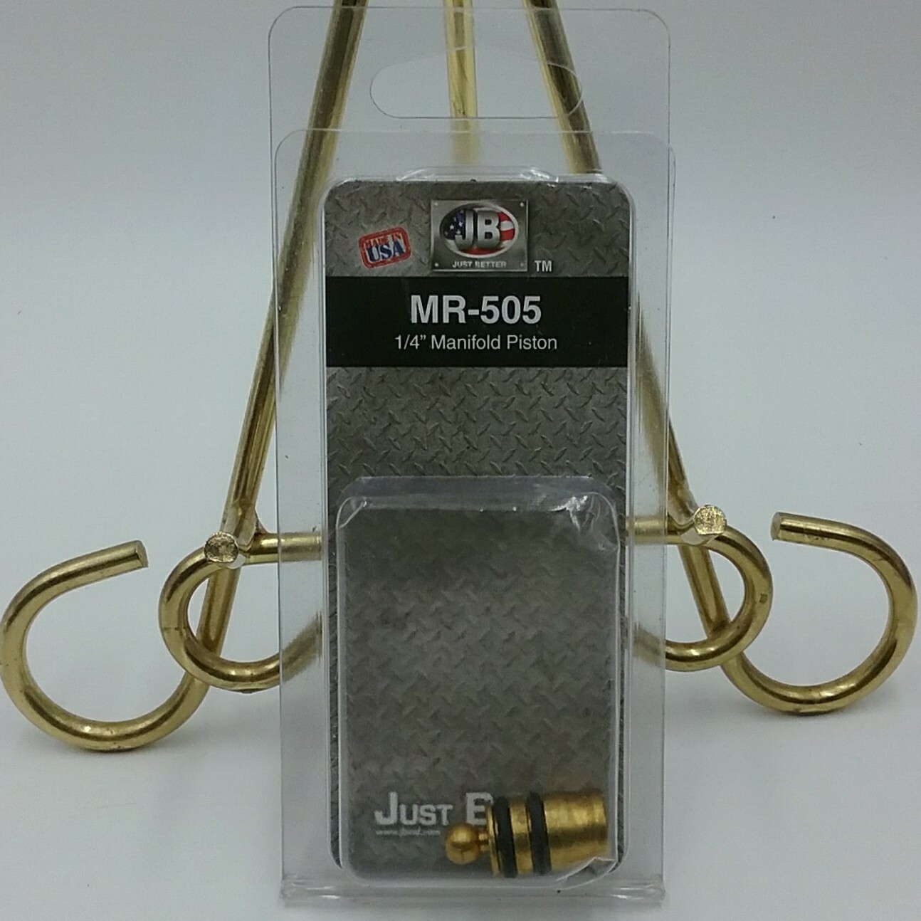JB Just Better Industries MR-505 1/4 inch Manifold Piston with O-rings Brass USA
