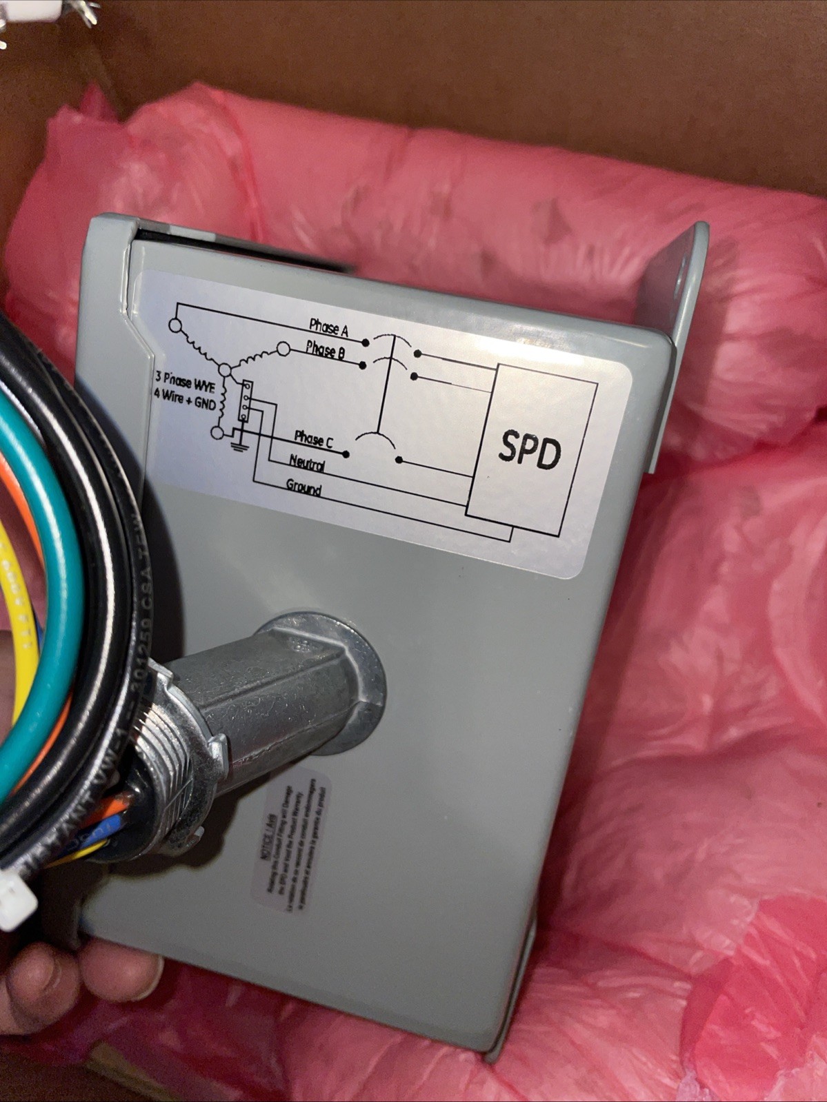 ABB/GE TLE120Y050WM Surge Protective Device Type 2 SPD 120/208V 50kA