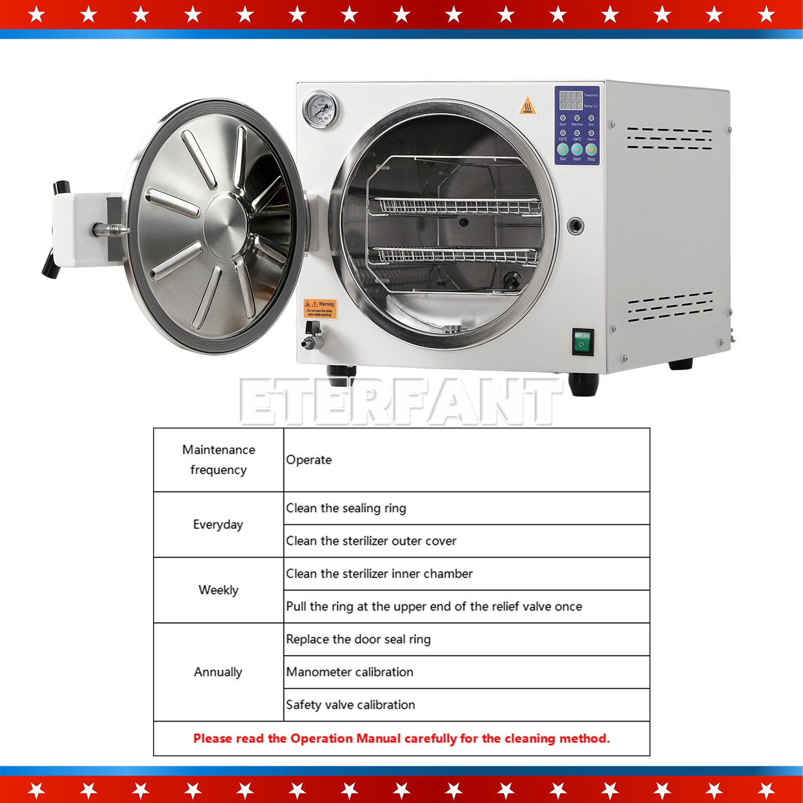 23L ClassN Autoclave Steam Sterilizer Medical Sterilization Equipment Sterilizer