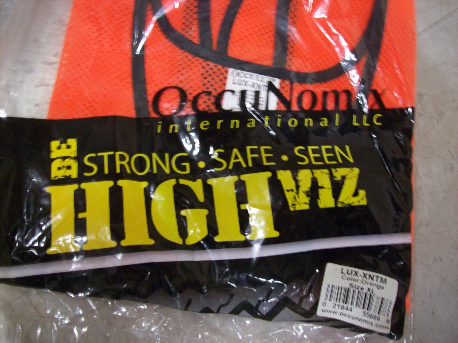 OccuNomix Florescent Orange XL Safety Vests LUX-XNTM / YOU GET FIVE VESTS!