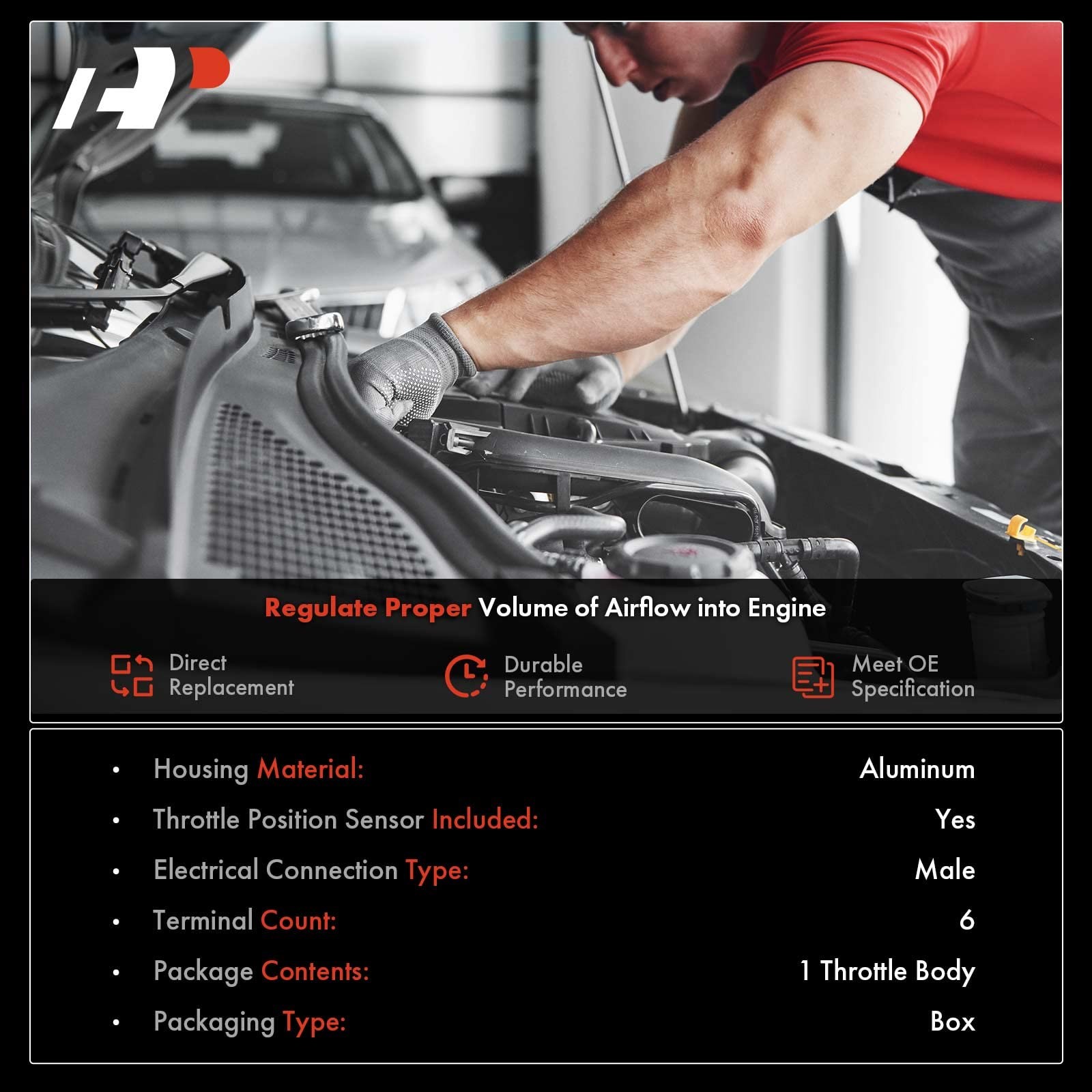 Electronic Throttle Body Assembly for Heavy Duty Trucks