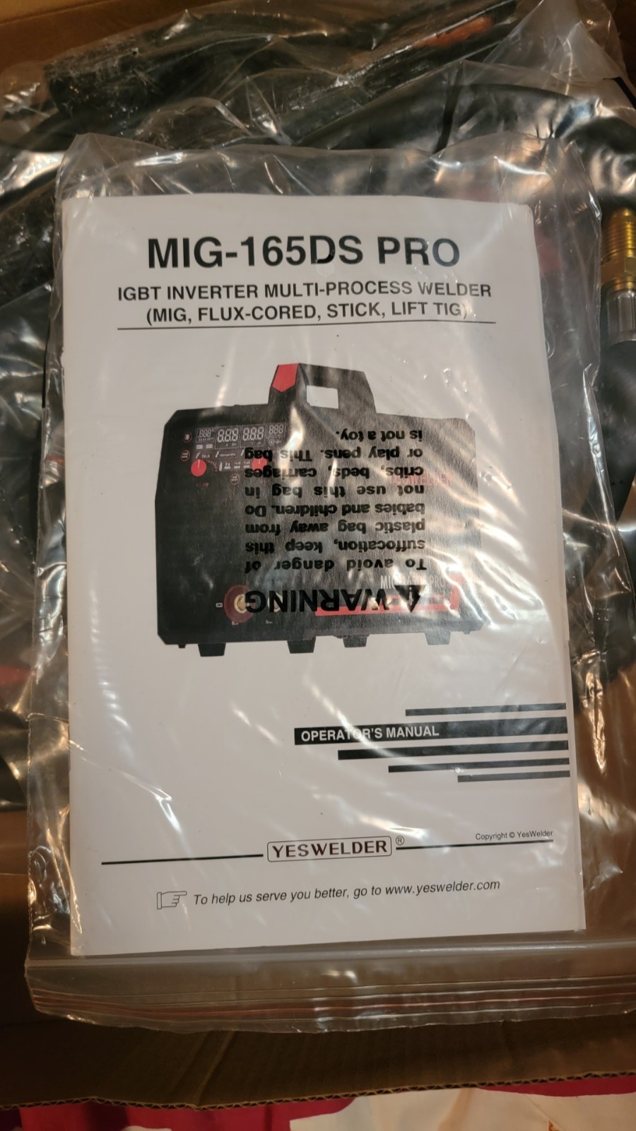 YESWELDER MIG-165DS PRO 220V MIG Welder Gas/Gasless Semi-Auto Feed