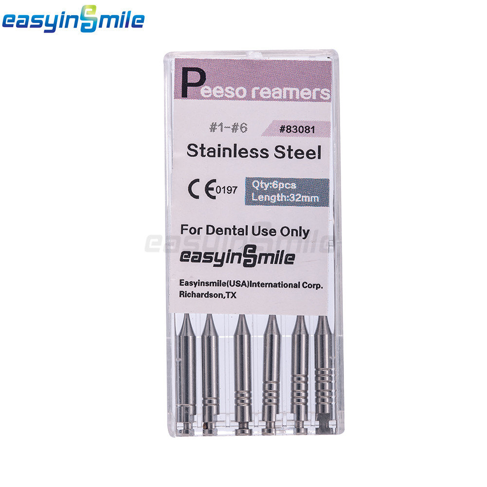 10PKs Dental Endo Peeso Reamers/Glidden Gates Spiral Burs Root Canal 1#-6# files