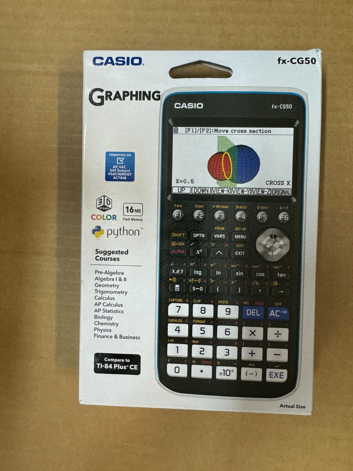 Casio FX-CG50 Graphing Calculator – Black New 0765