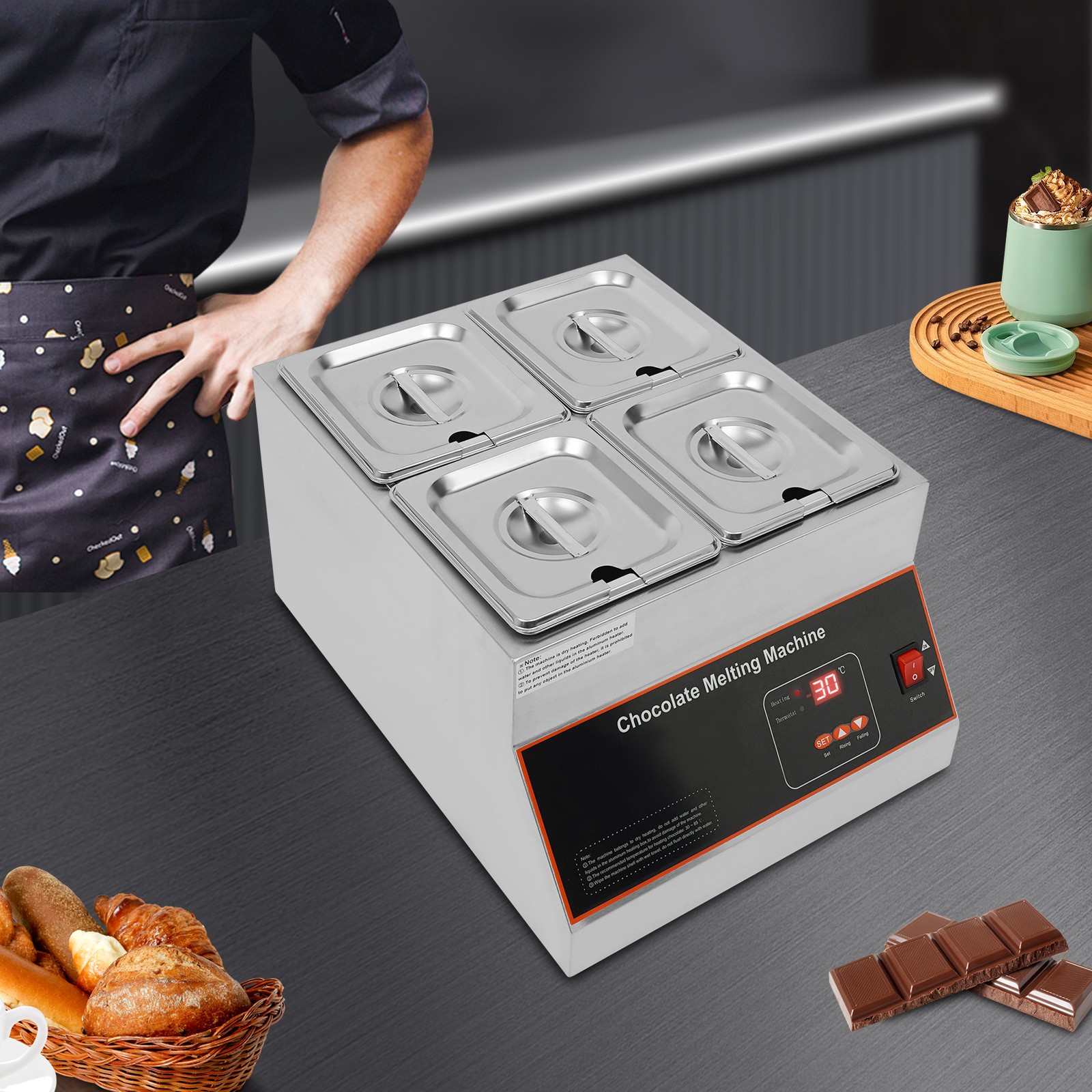 12kg Chocolate Melter Chocolate Melting Machine Electric Chocolate Melting Pot