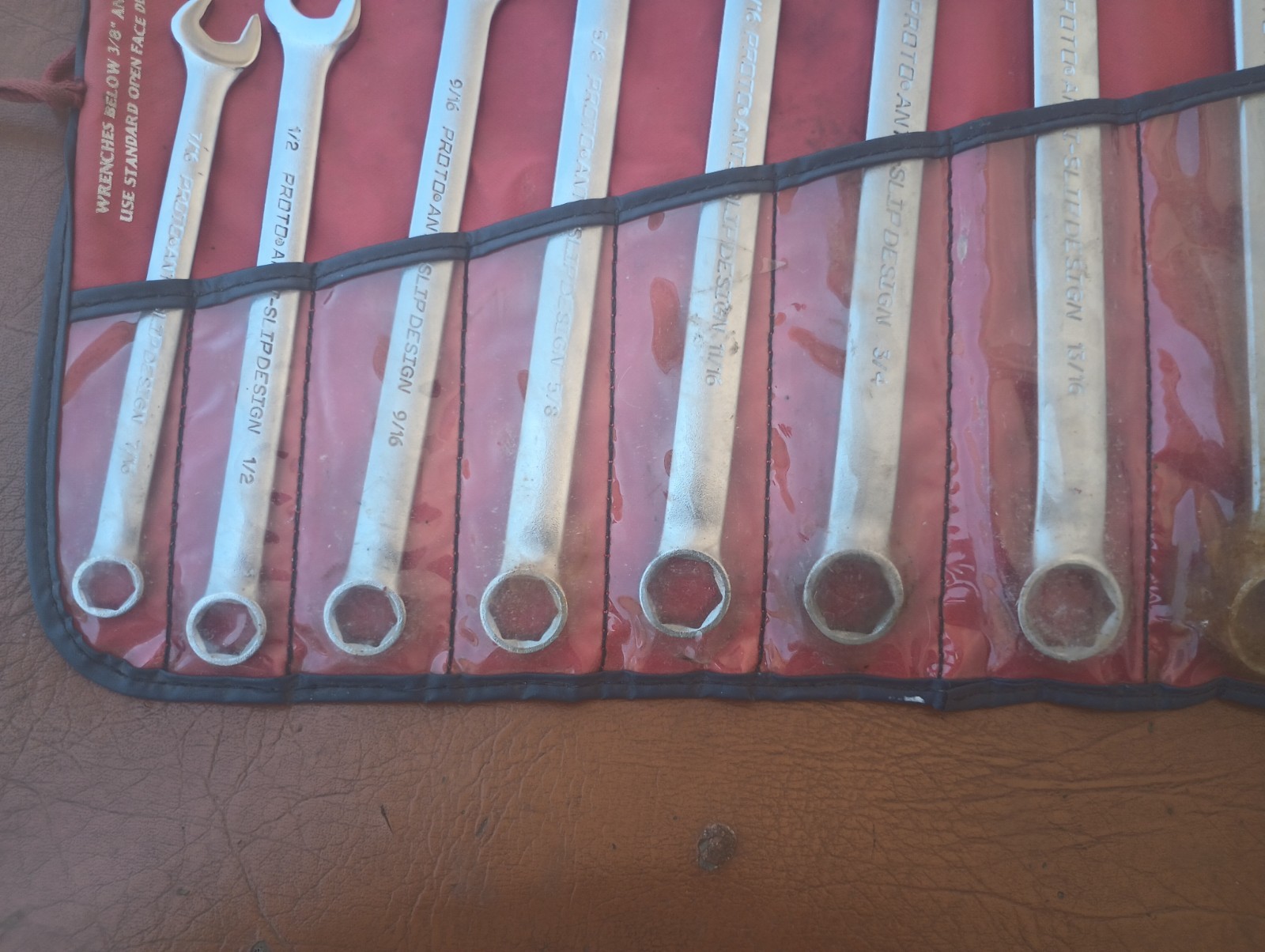 Proto 10pc Anti-Slip Design 6 Point Combination Wrench Set SAE 7/16″ to 1″ USA