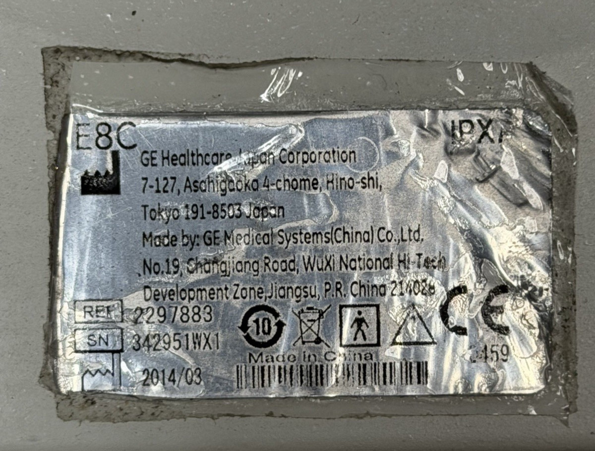 GE Healthcare E8C Endocavitary Ultrasound Probe 2297883 Obstetrics Radiology