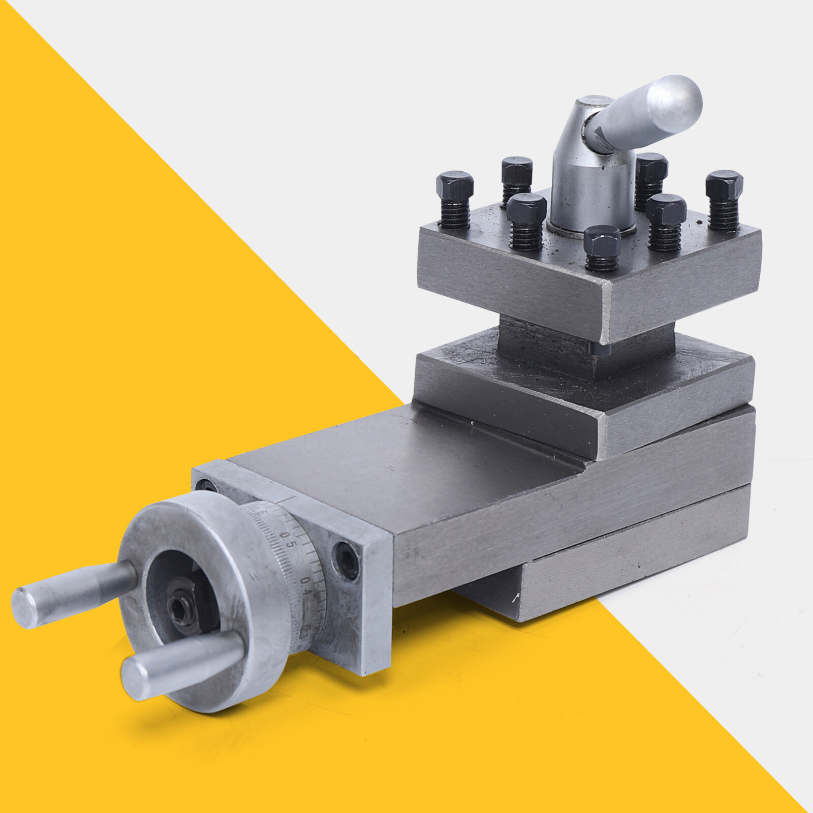7.09″ Swing Lathe Tool Slide Compound Lathe tool holder tool post 180MM Swing US