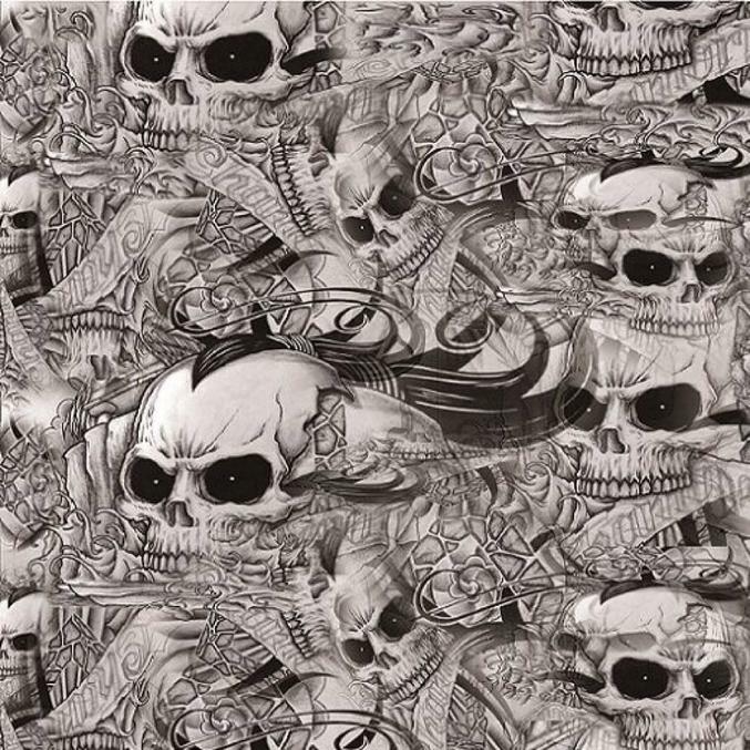 Hydrographic film Skulls of Shame hydro dipping 7′ x 20″ hydro dip