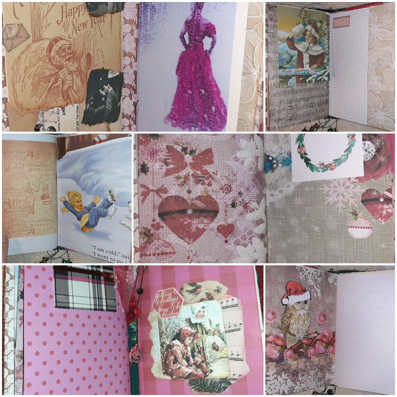 CHUNKY Junk Journal Memories Christmas in July Handmade 100+ pages