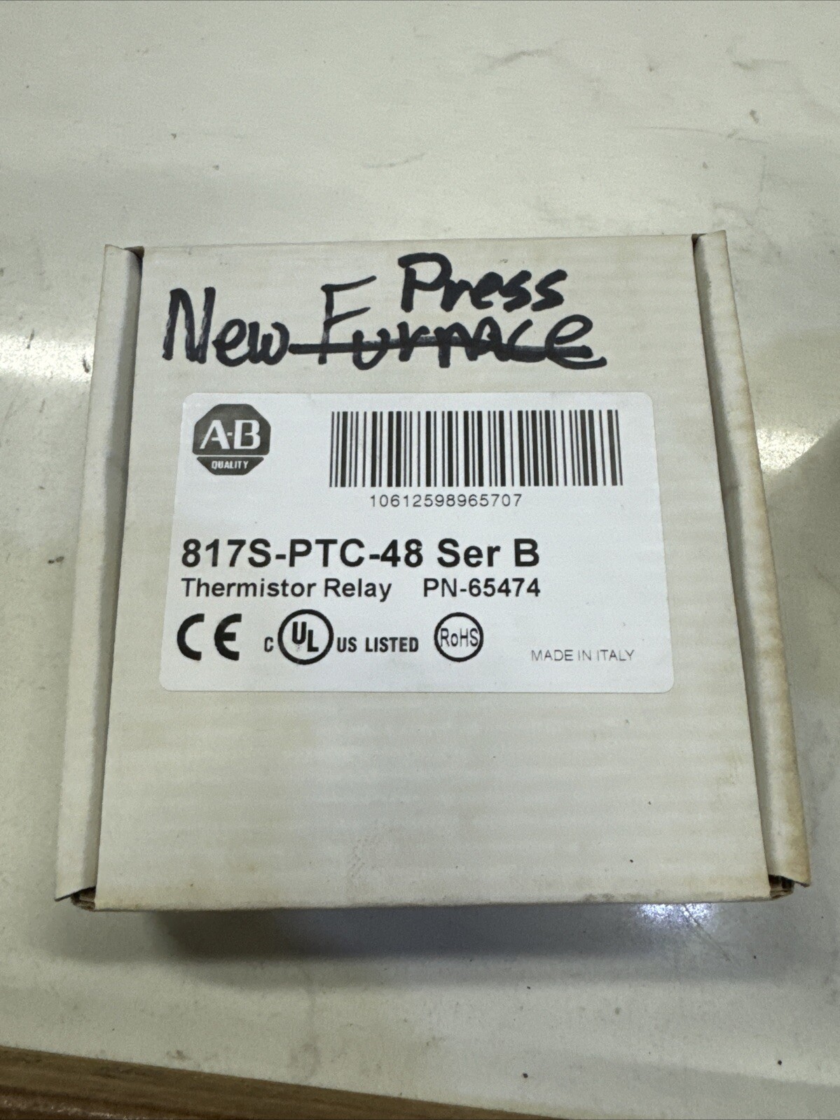 817S-PTC-48 Thermistor monitoring relay, 24-48V AC/DC control voltage