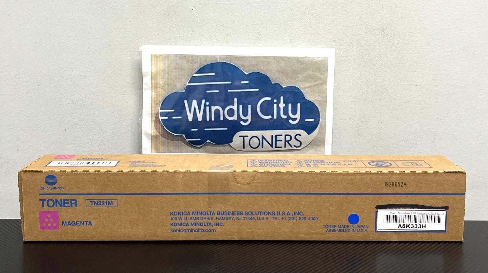 Konica Minolta TN221 Magenta Toner Cartridge for Bizhub C227 C287 250g LOW YIELD