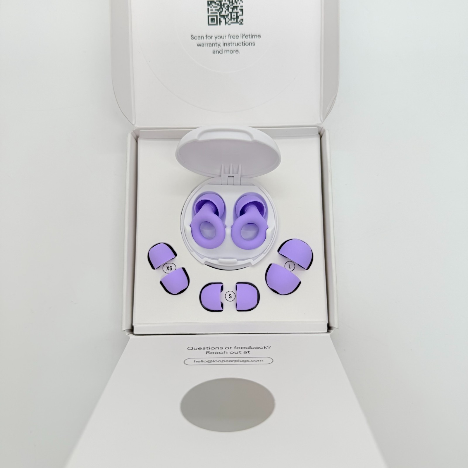 Loop Quiet 2 Earplugs for Noise Reduction Violet New Open Box