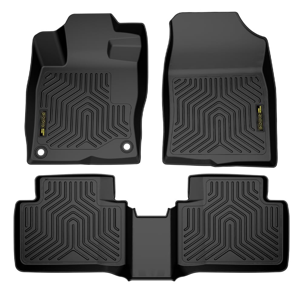 TPE Floor Mats for Honda Civic Sedan/Hatchback/Coupe 2016-2021 1st 2nd Row 3PCS