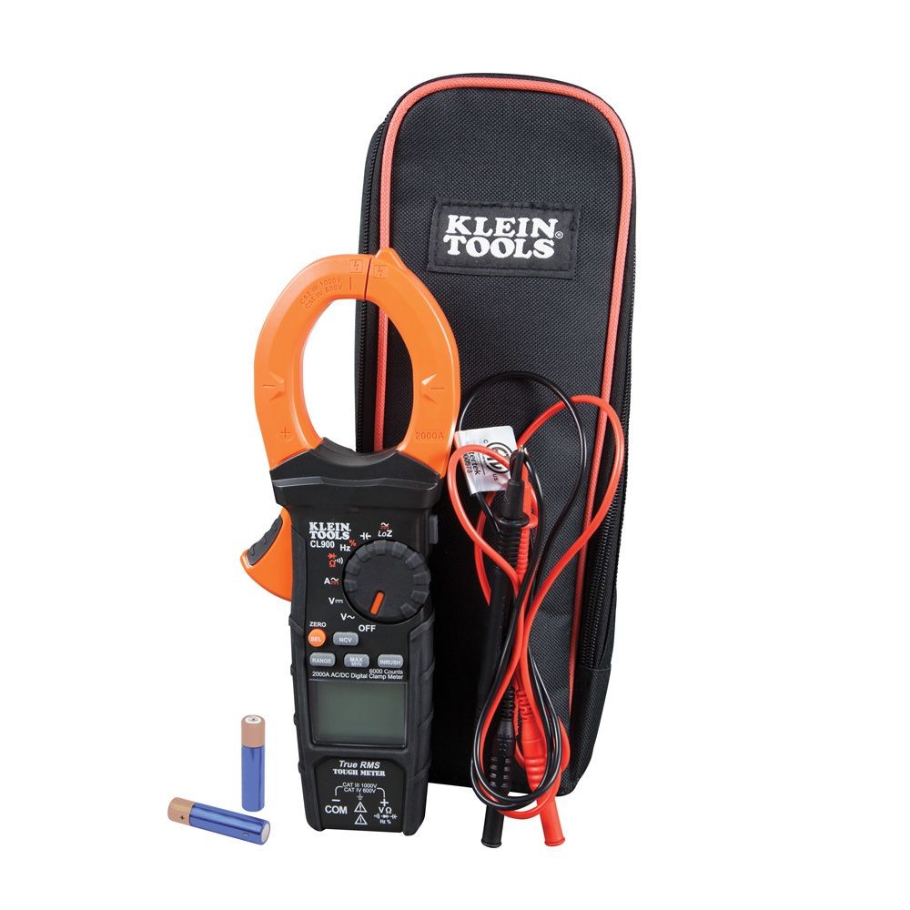 Klein Tools CL900 AC Auto-Ranging TRMS Digital Clamp Meter Low Impedance LoZ