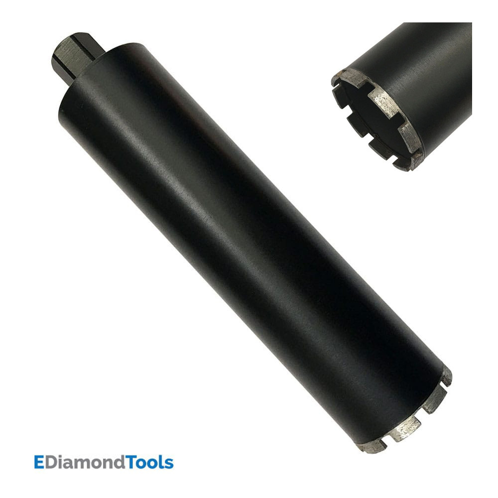 4-1/4″ High Performance Wet Core Bit for Reinforced Concrete, 1-1/4″-7 Arbor