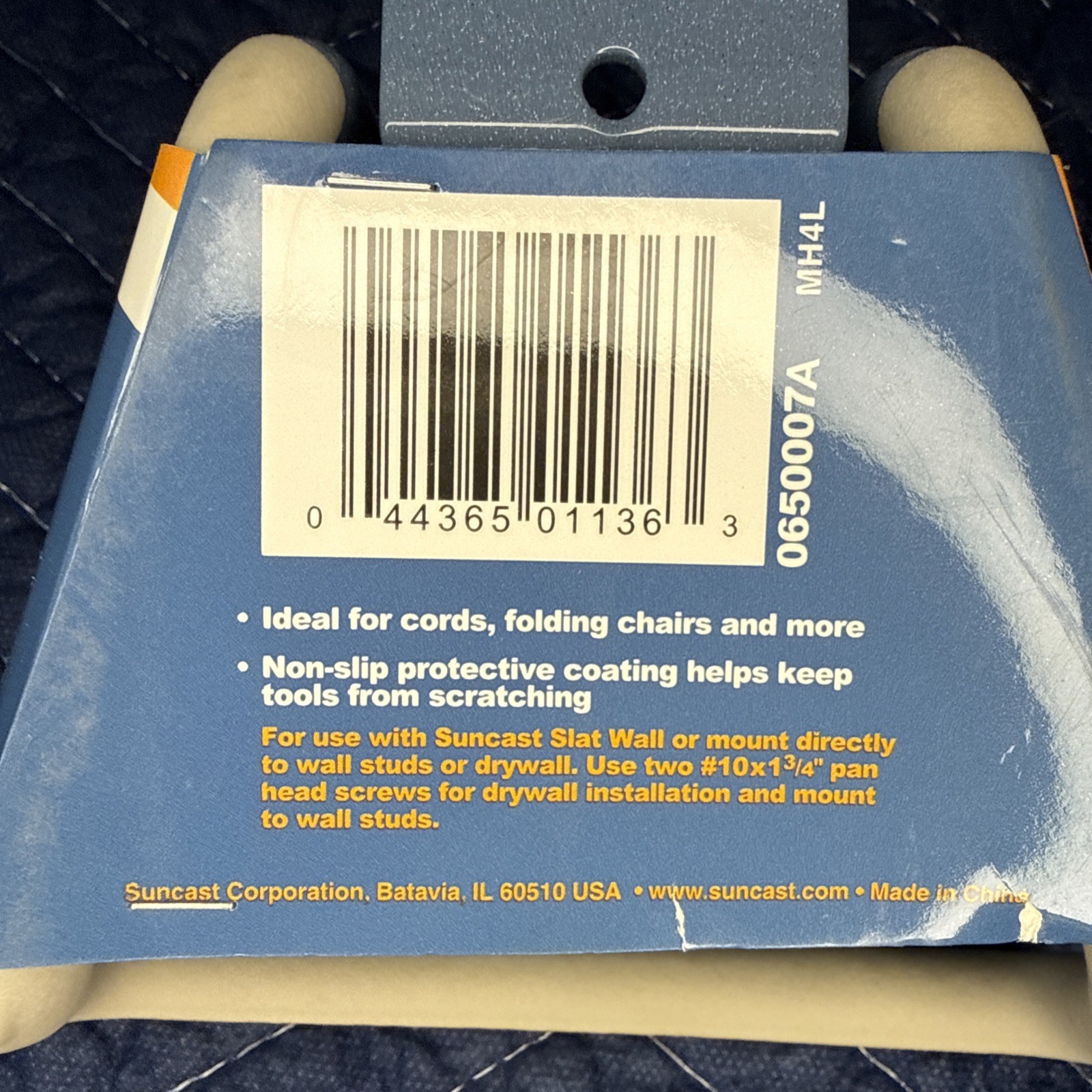 SUNCAST Lot of 2 (two) MH4L 4″ Loop Hook Heavy Duty SlatWall StoreWall NEW