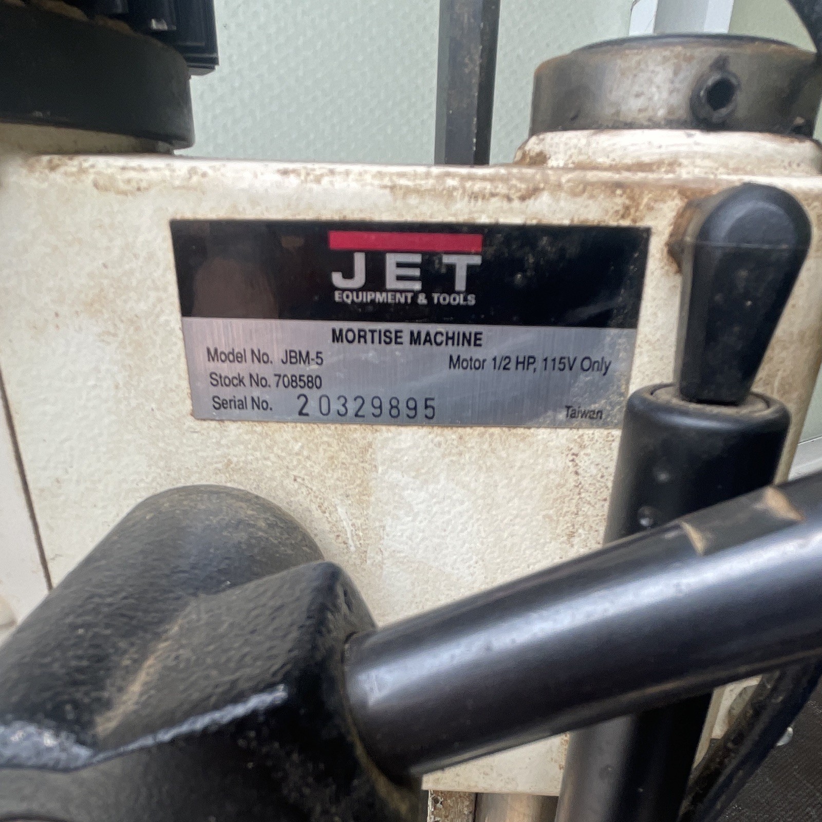 JET JBM-5 Hollow Chisel Mortise Machine 1/2 HP 115V Model Year 2002