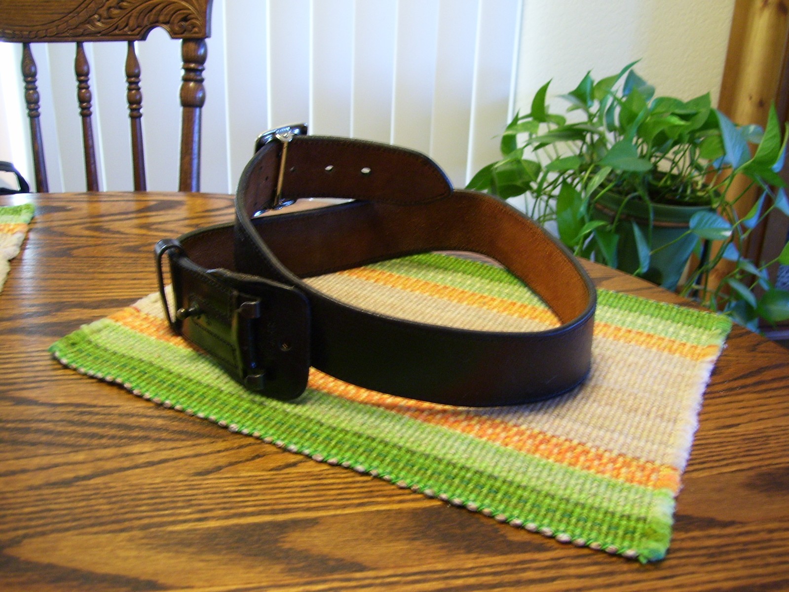 Bianchi #B2 36 Leather Black Plain 2.25″ Sam Browne Duty Belt Gun Equipment Belt