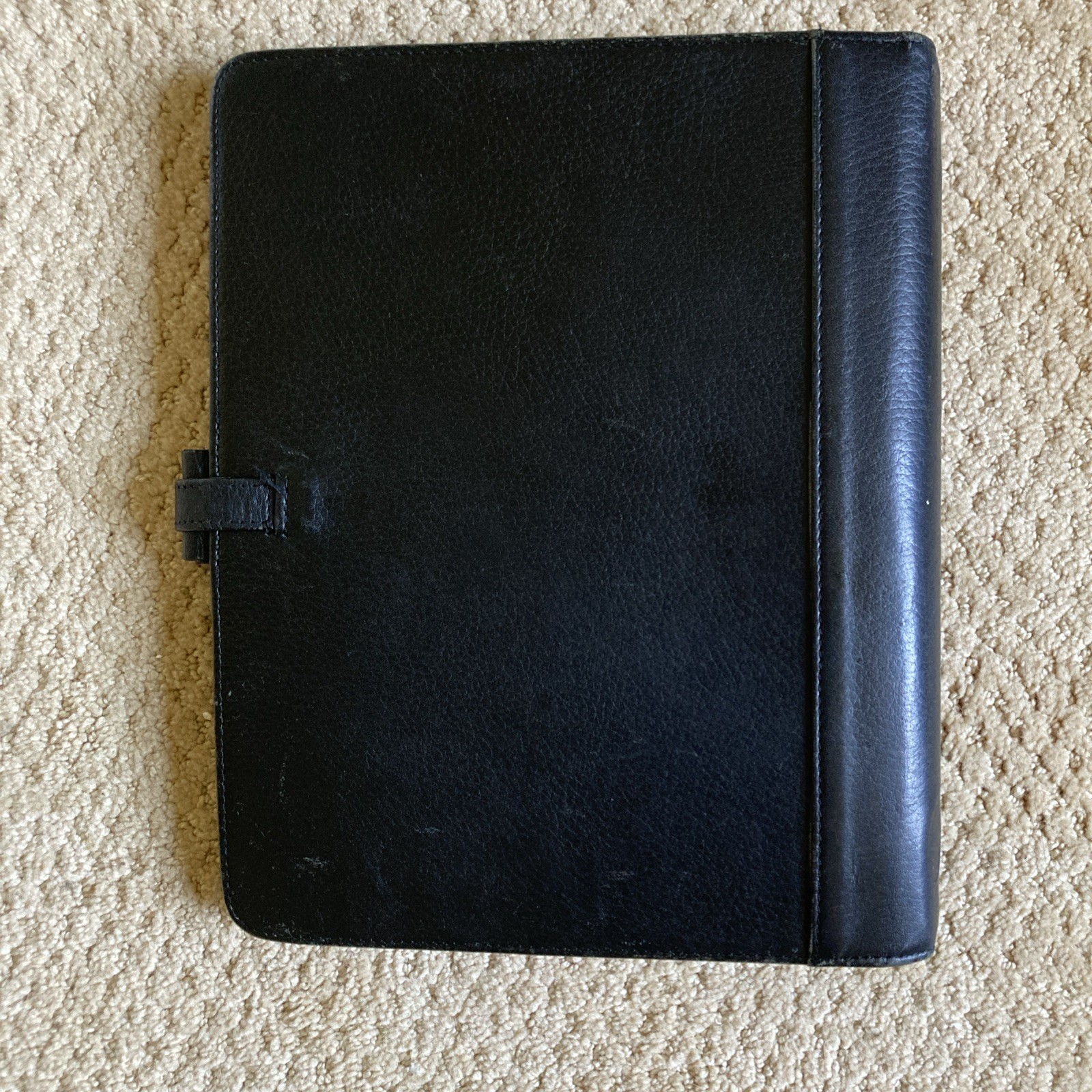 Filofax Richmond A5 Organizer Black Leather 1996 England Personal Planner Vintag