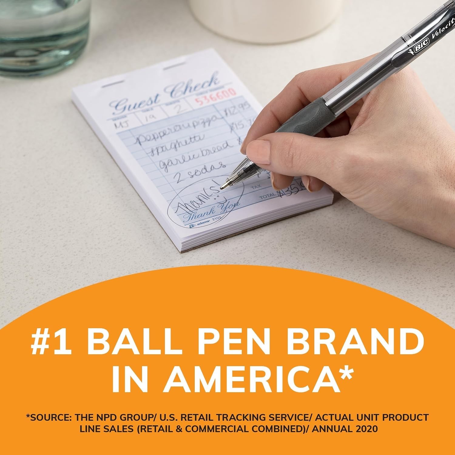 Blue Ballpoint Pens Bold Point 1.6mm 4 Count Pack Retractable Ballpoint Pens