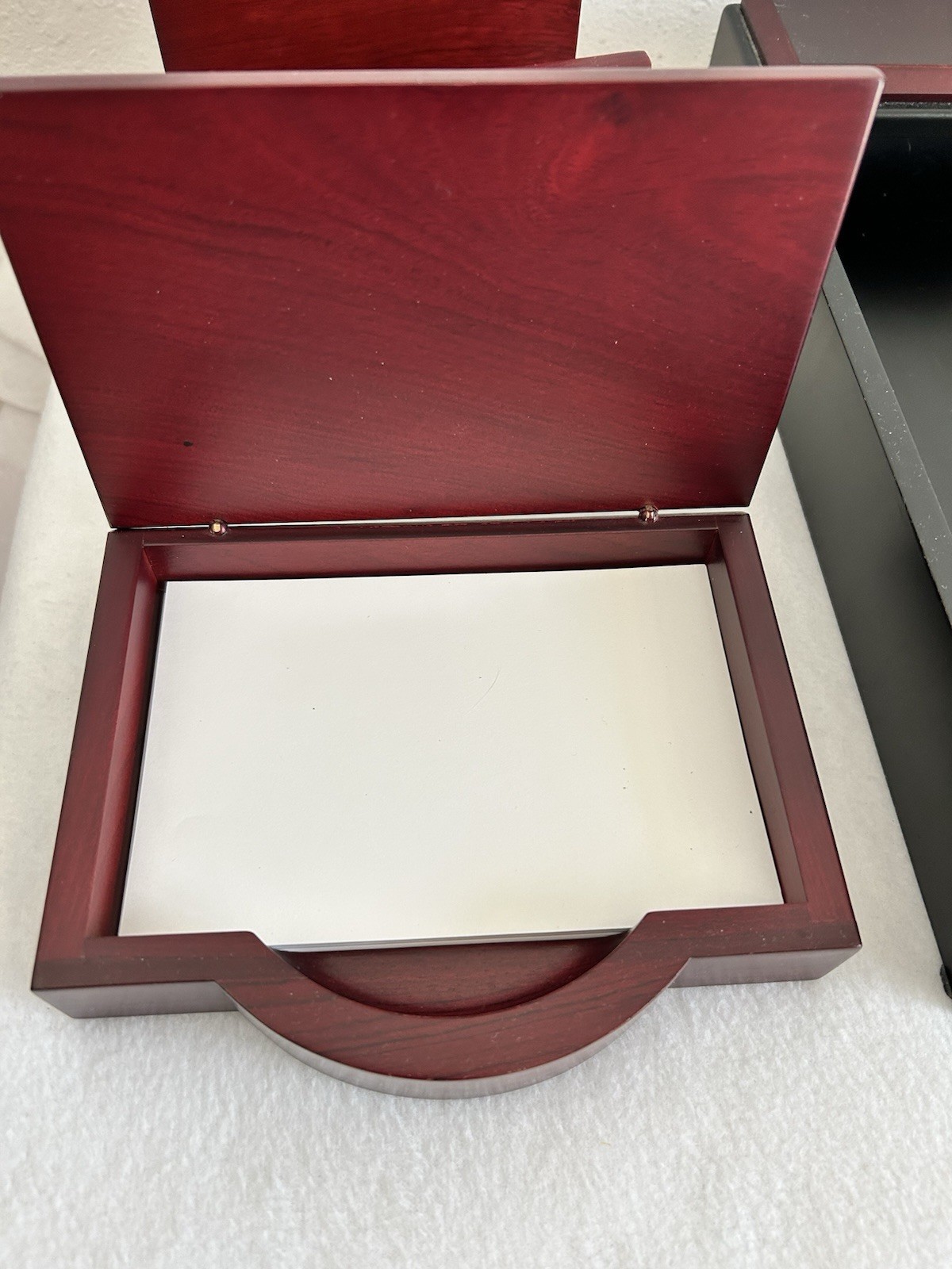 Dacasso Wood & Leather Desk Set 7 Pieces Luxury Professional Office