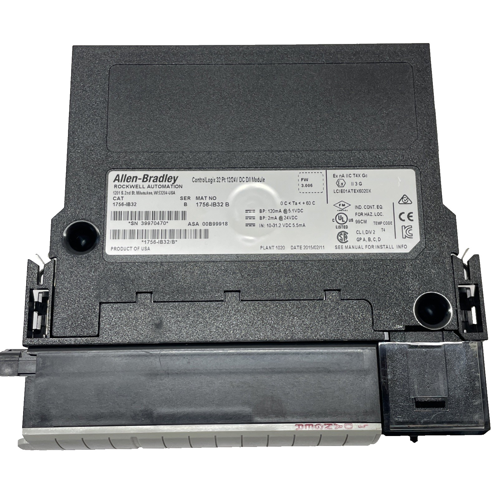Allen-Bradley 1756-IB32 ControlLogix 32-Point DC Input Module