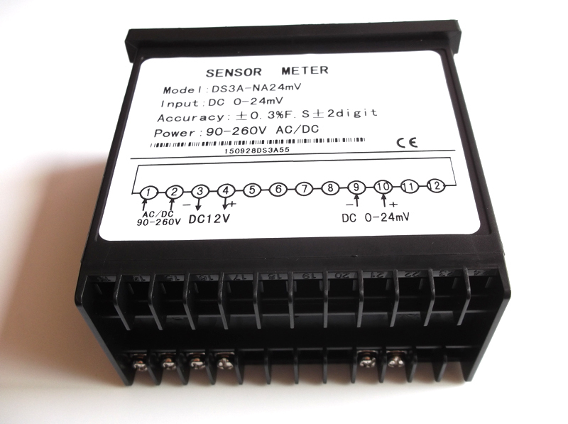 Load Cell Sensor Display Meter, Sensor Display Meter, Input:DC 0-24mV, 0.3%F.S